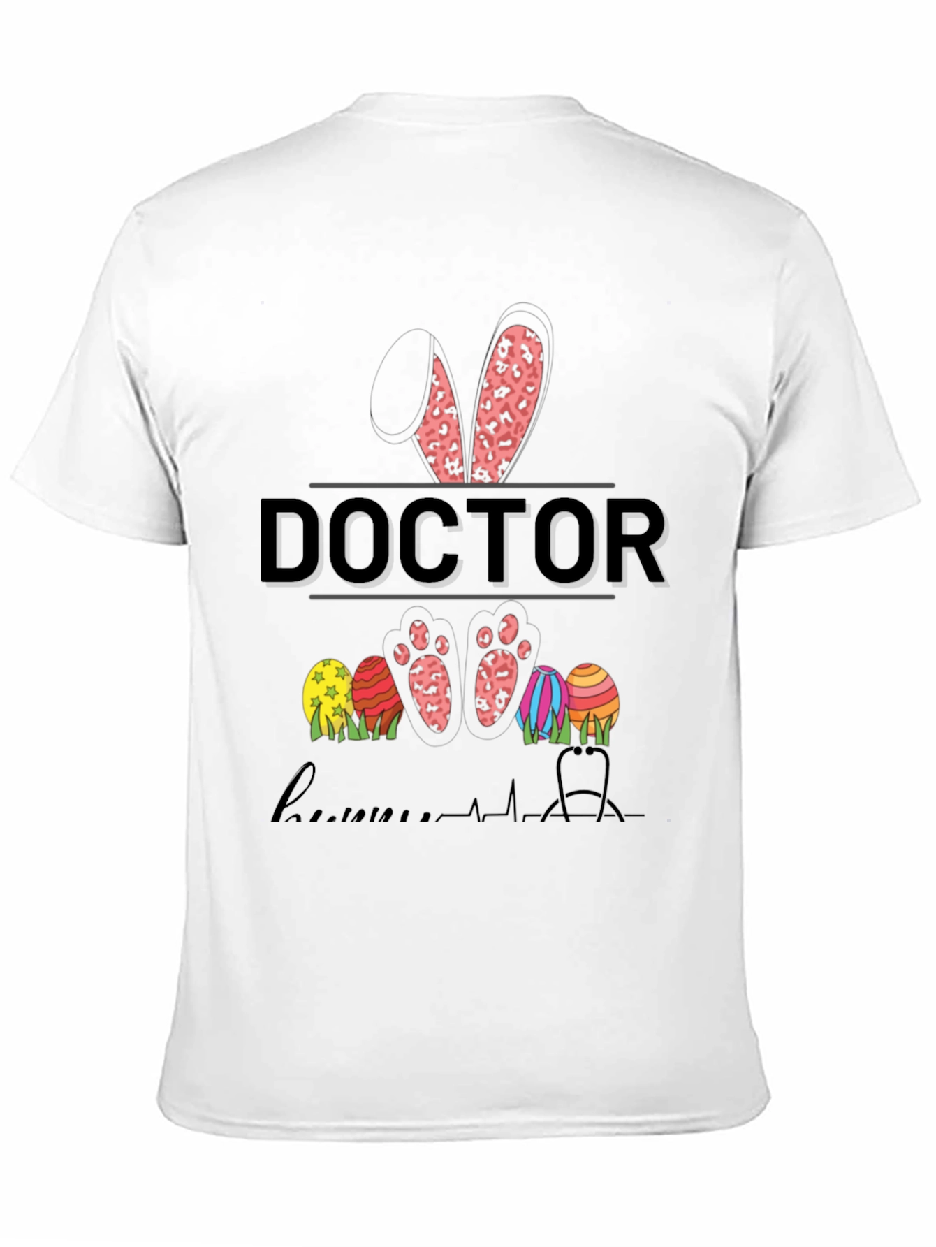 Doctor Easter Bunny Leopard Print Shirt