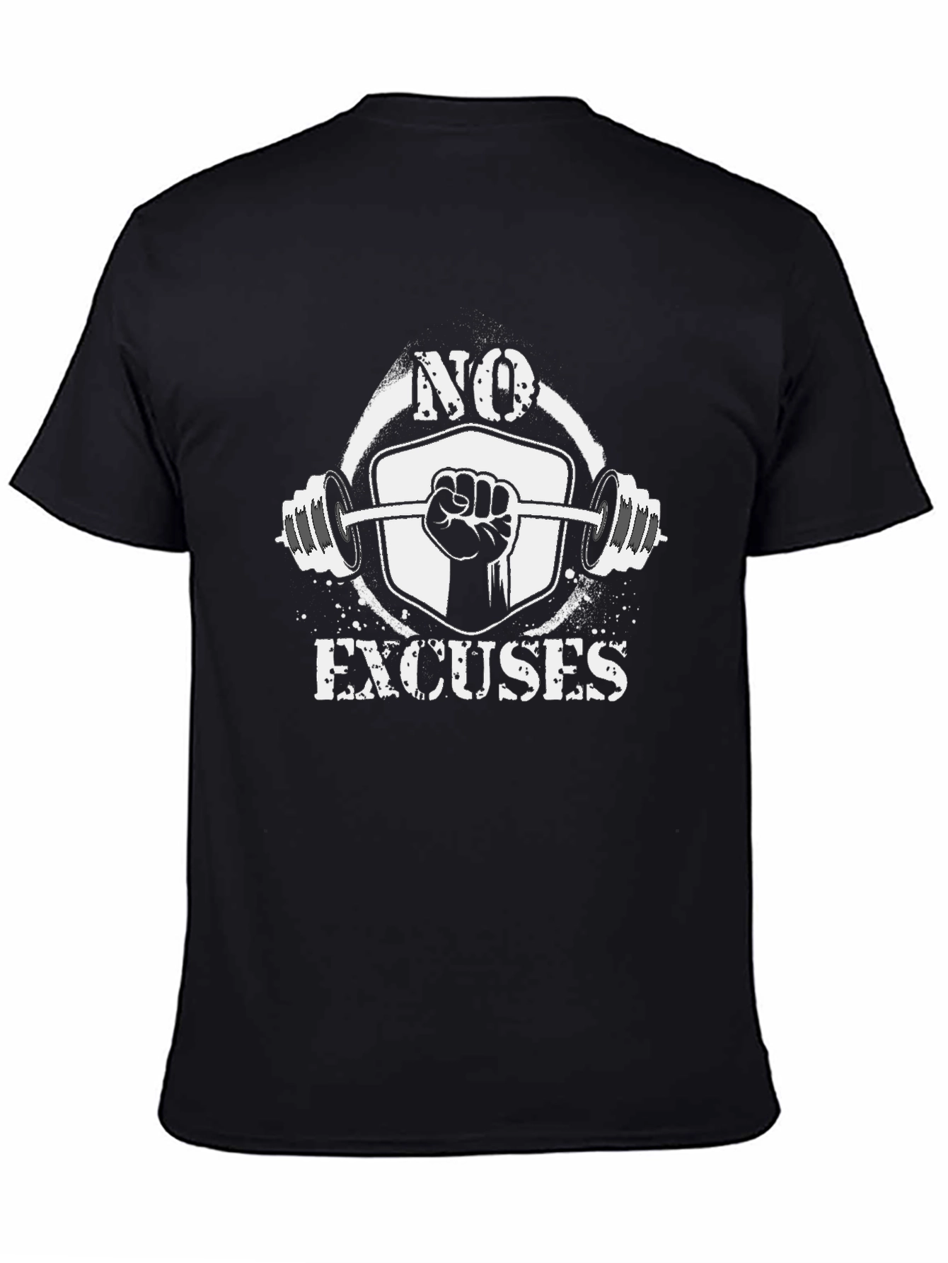 No Excuses Weightlifting Graphic T-Shirt