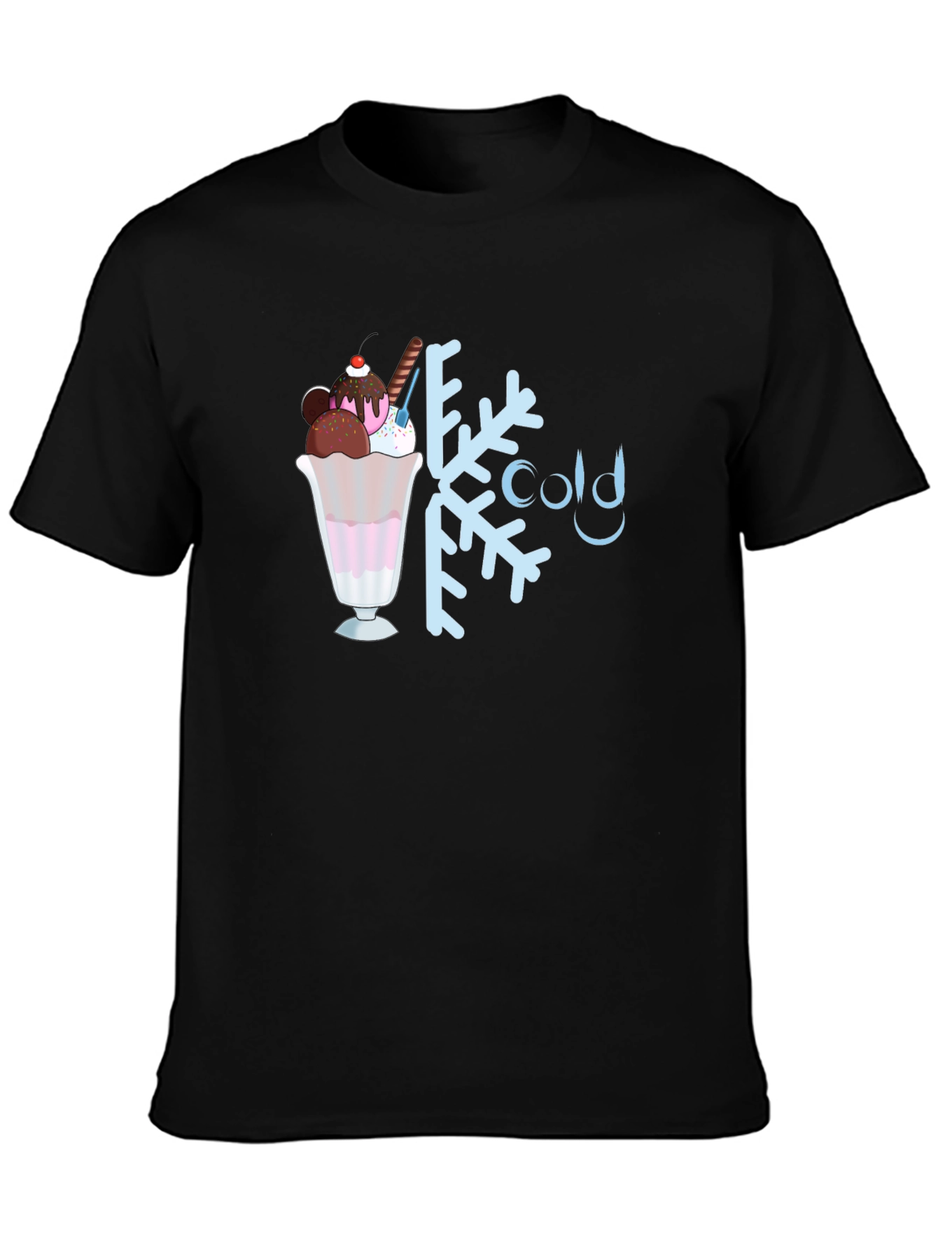 Cold Treat Graphic Tee - Black