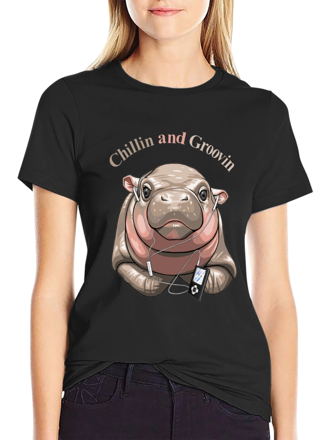Chillin Hippo Graphic Tee