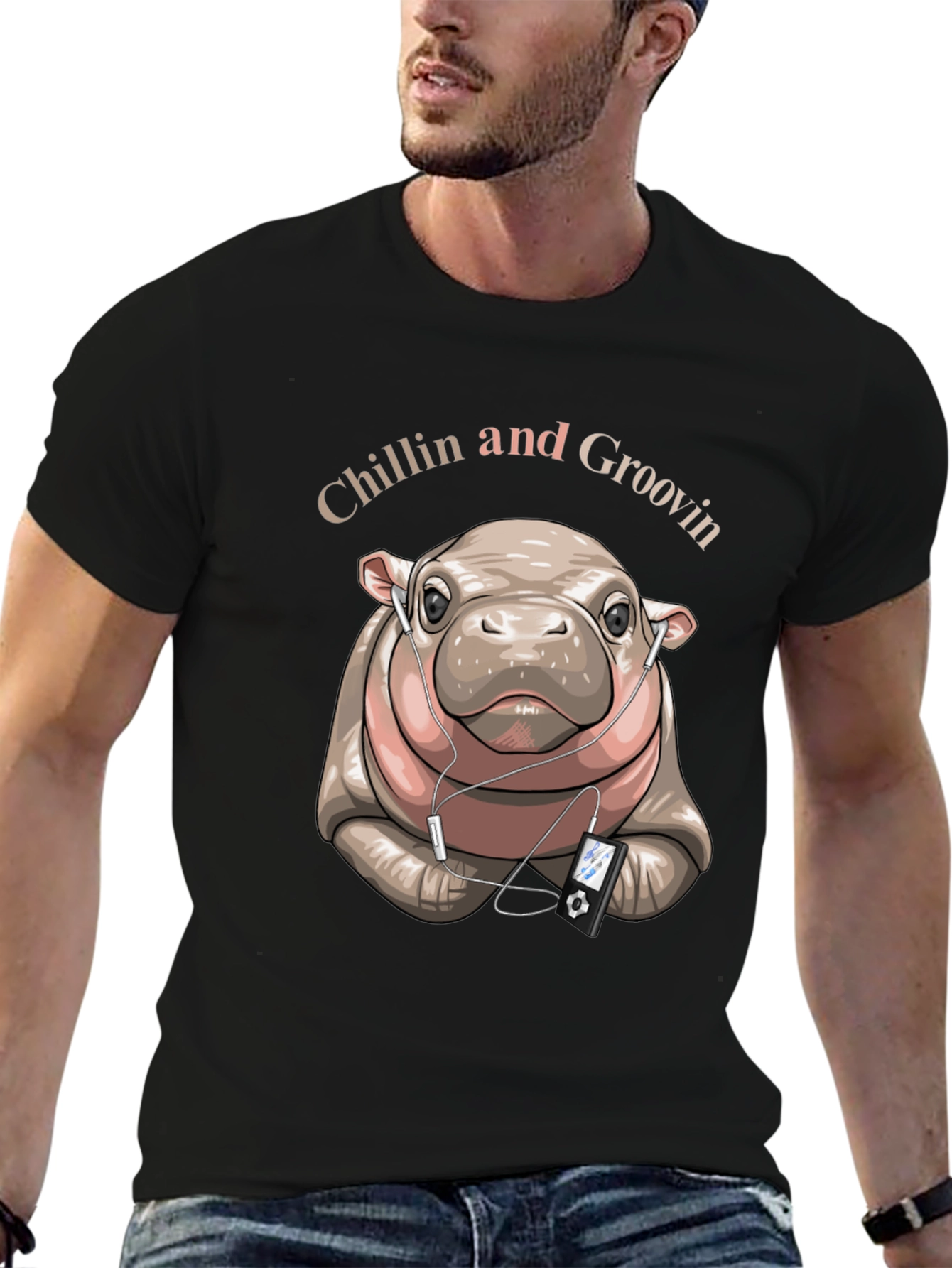 Chillin Hippo Graphic Tee