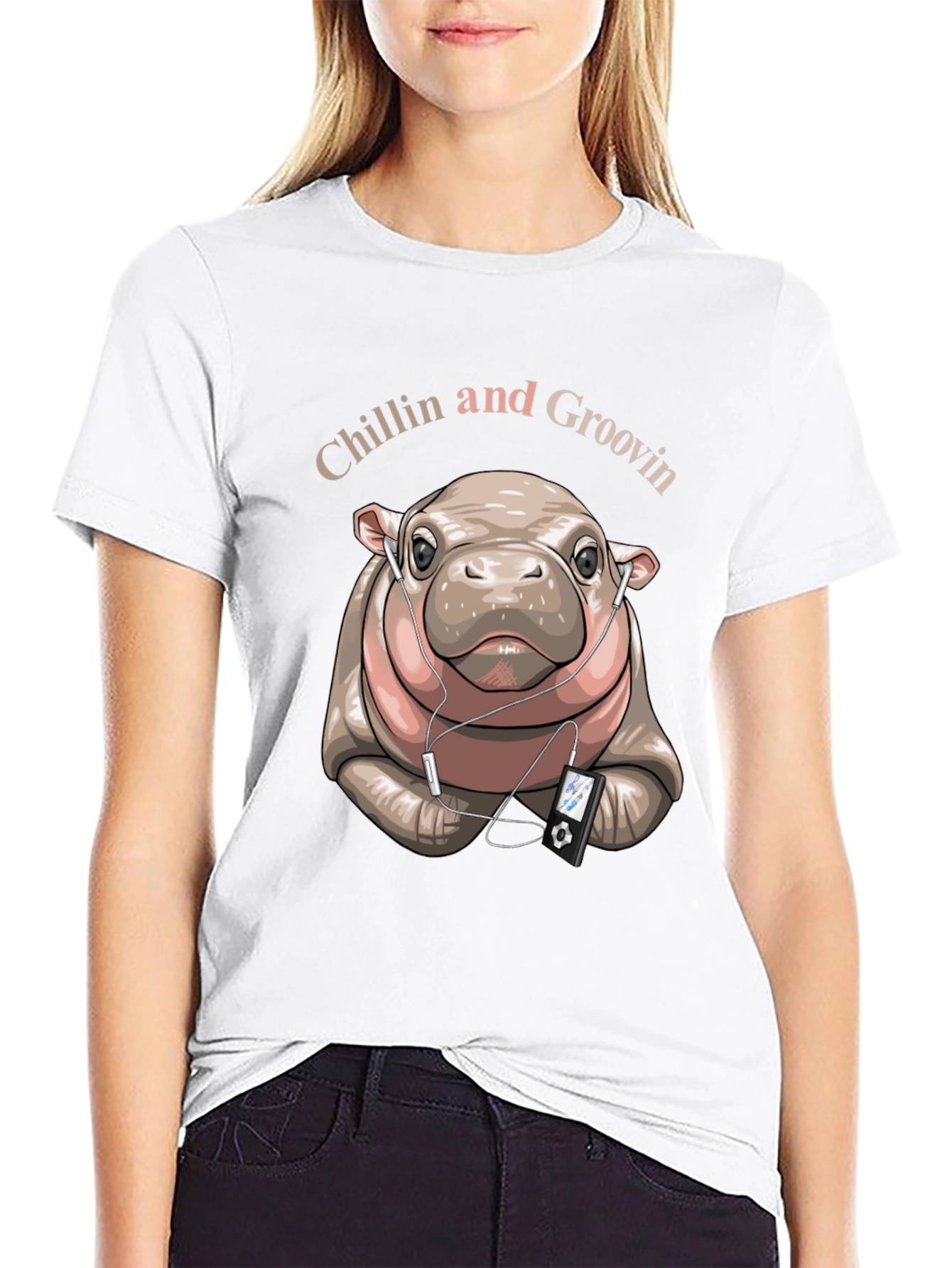 Chillin Hippo Graphic Tee