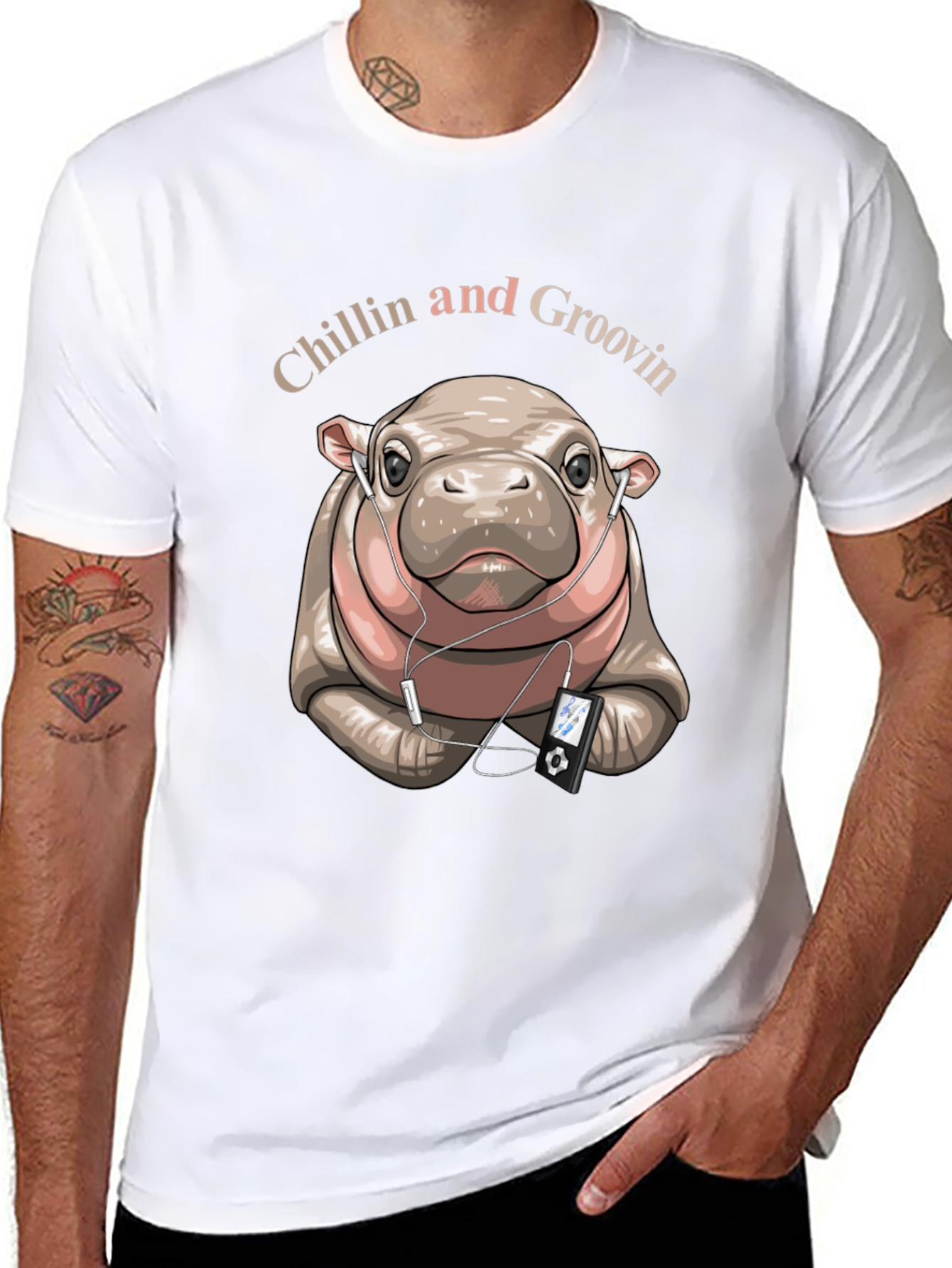 Chillin Hippo Graphic Tee