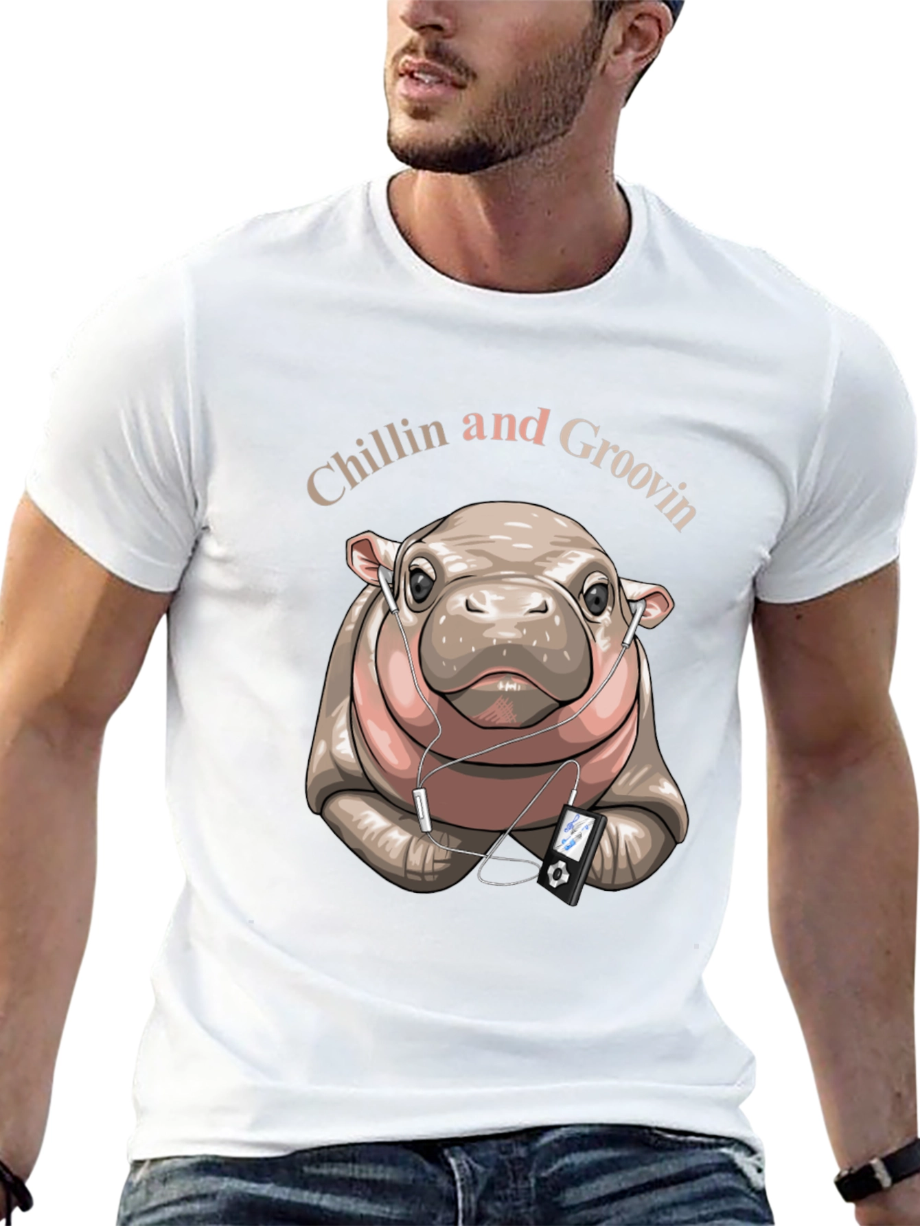 Chillin Hippo Graphic Tee