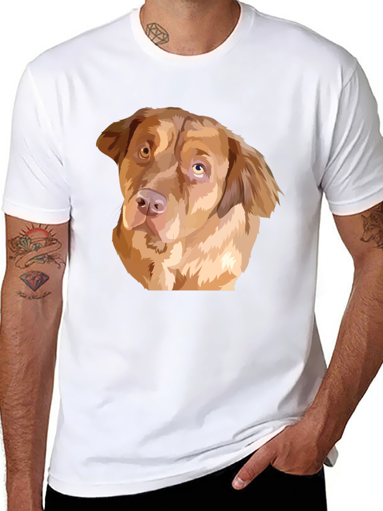 Dog Graphic Black T-Shirt - Pet Lover Apparel