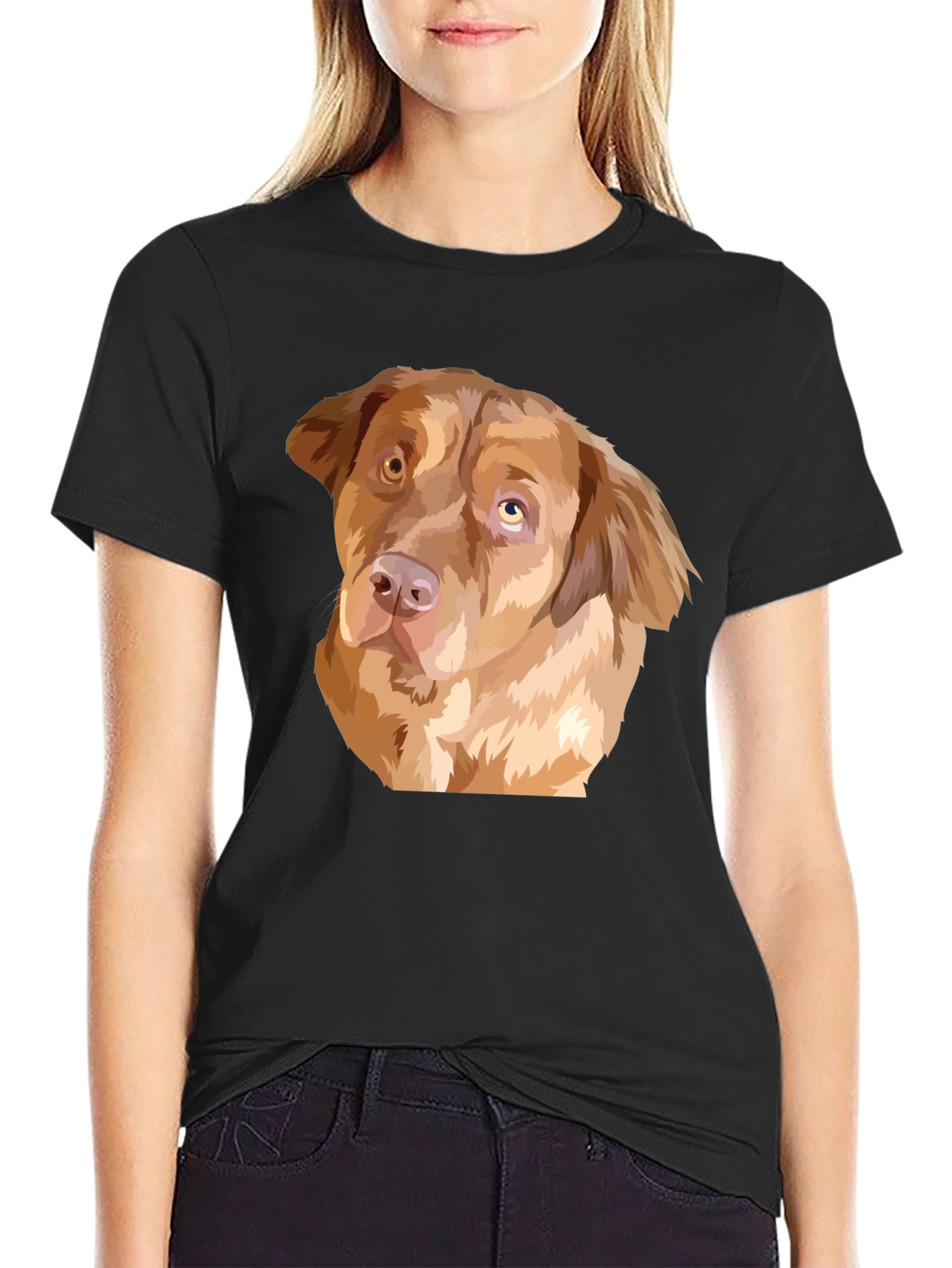 Dog Graphic Black T-Shirt - Pet Lover Apparel