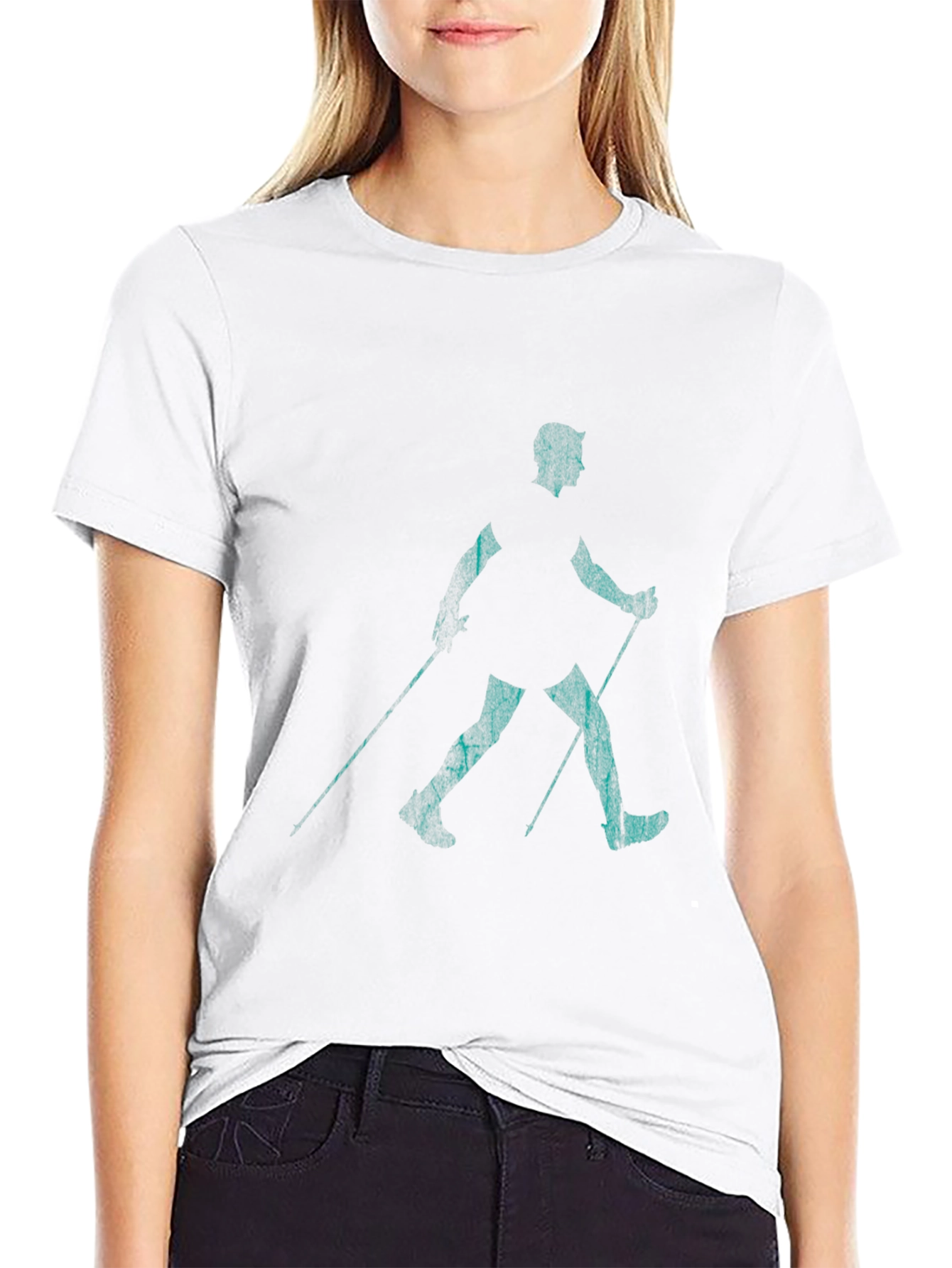 Nordic Walking Black T-Shirt