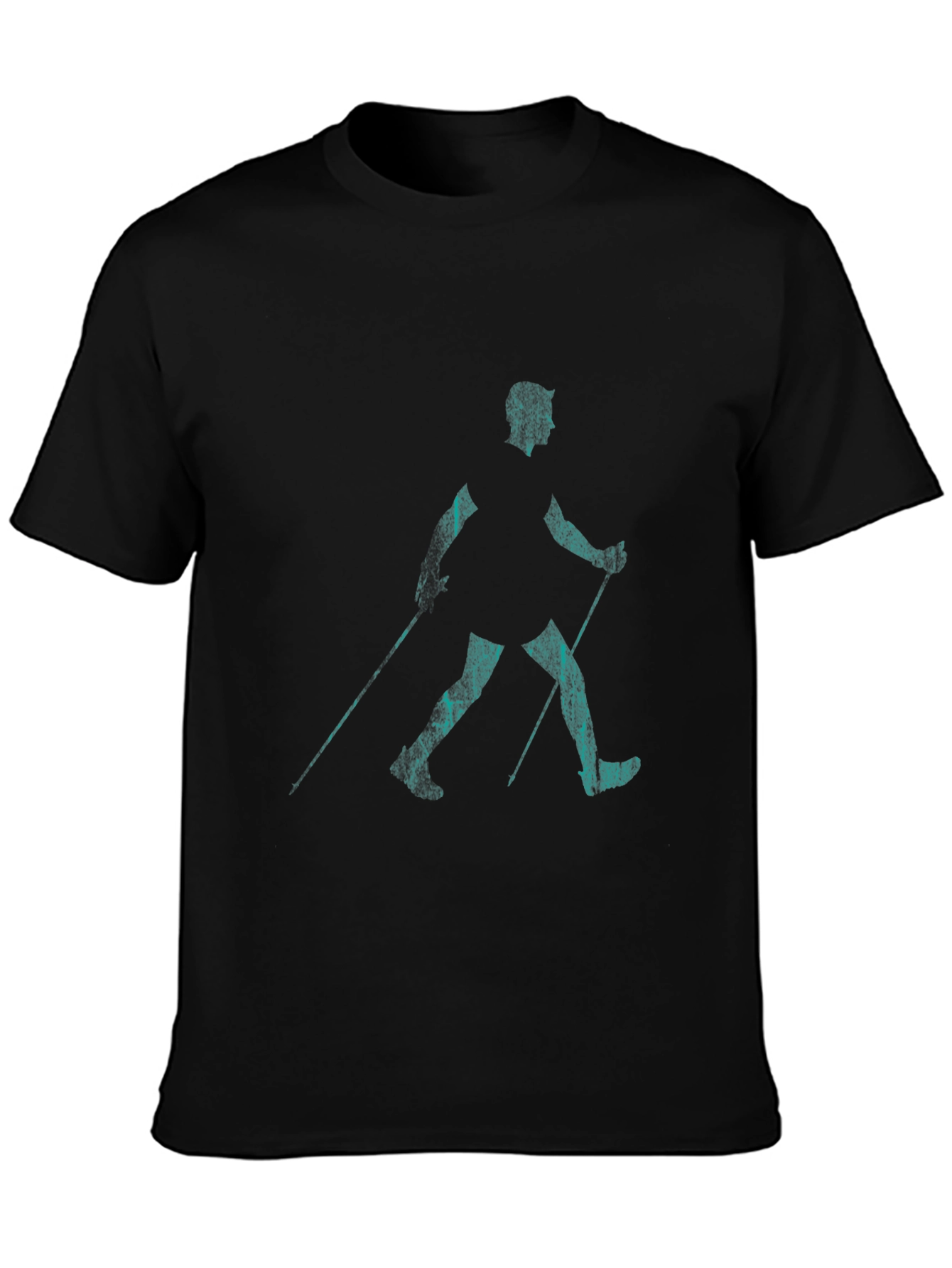 Nordic Walking Black T-Shirt