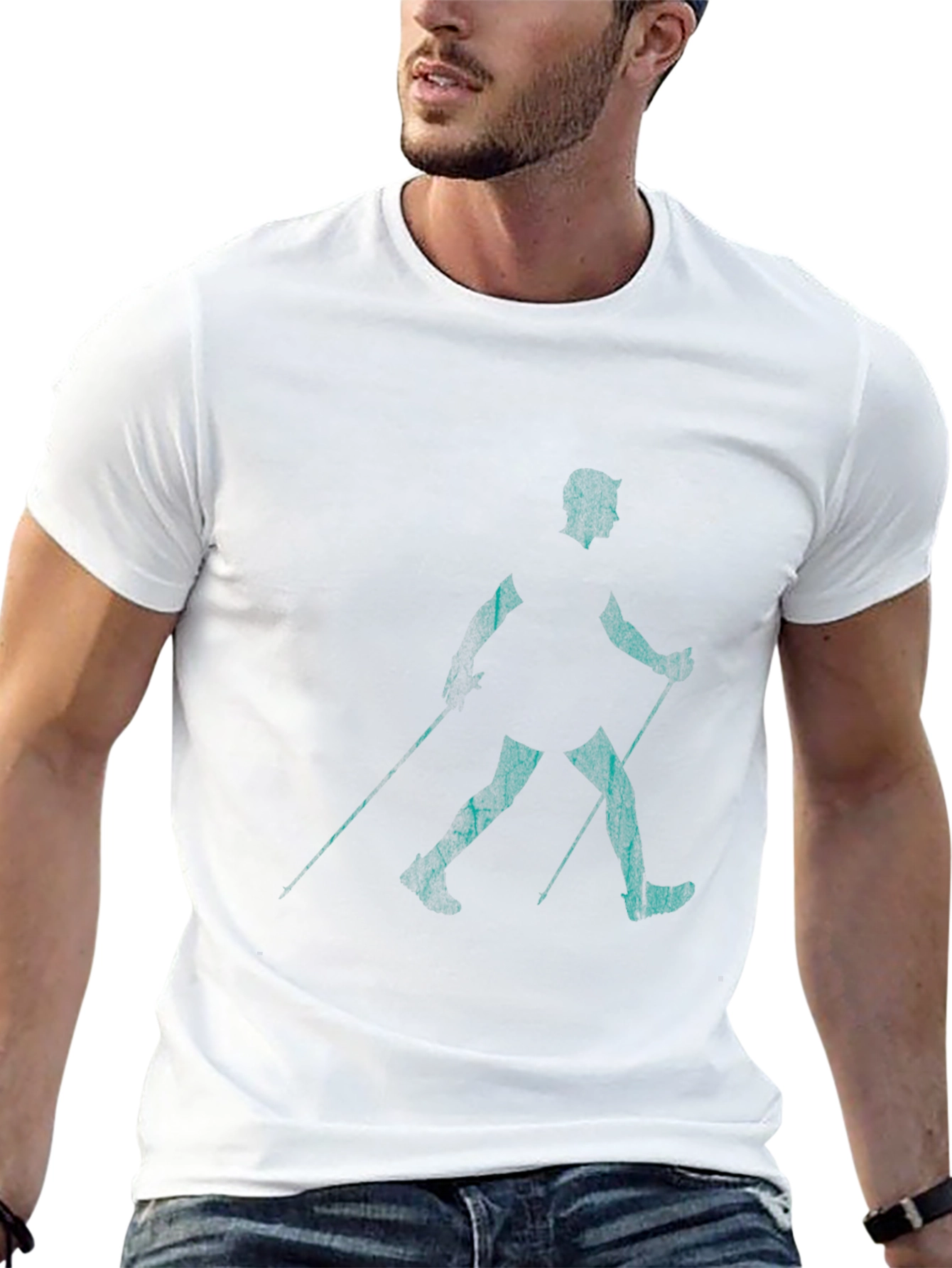 Nordic Walking Black T-Shirt
