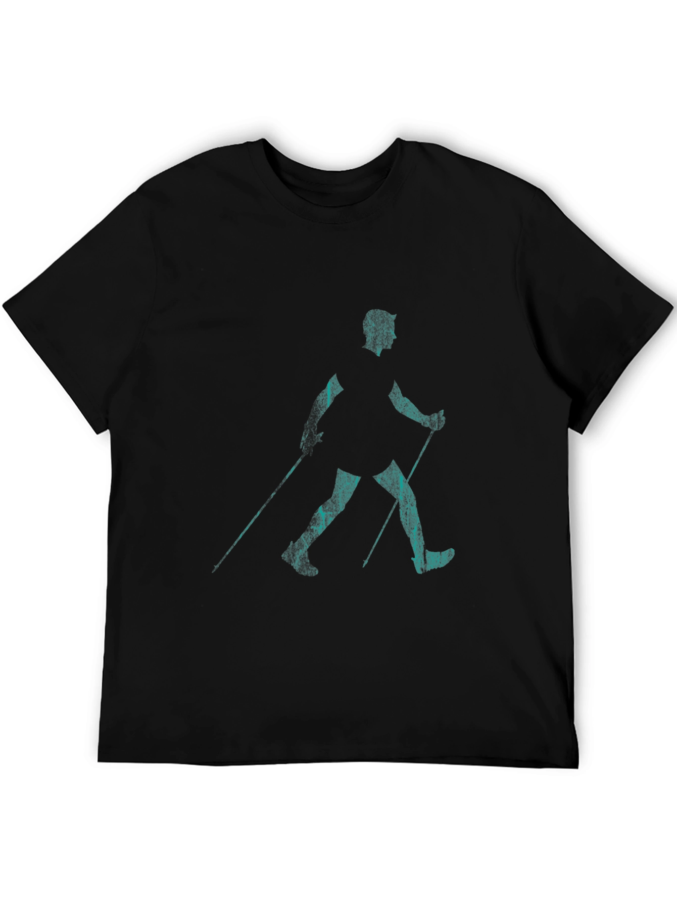 Nordic Walking Black T-Shirt