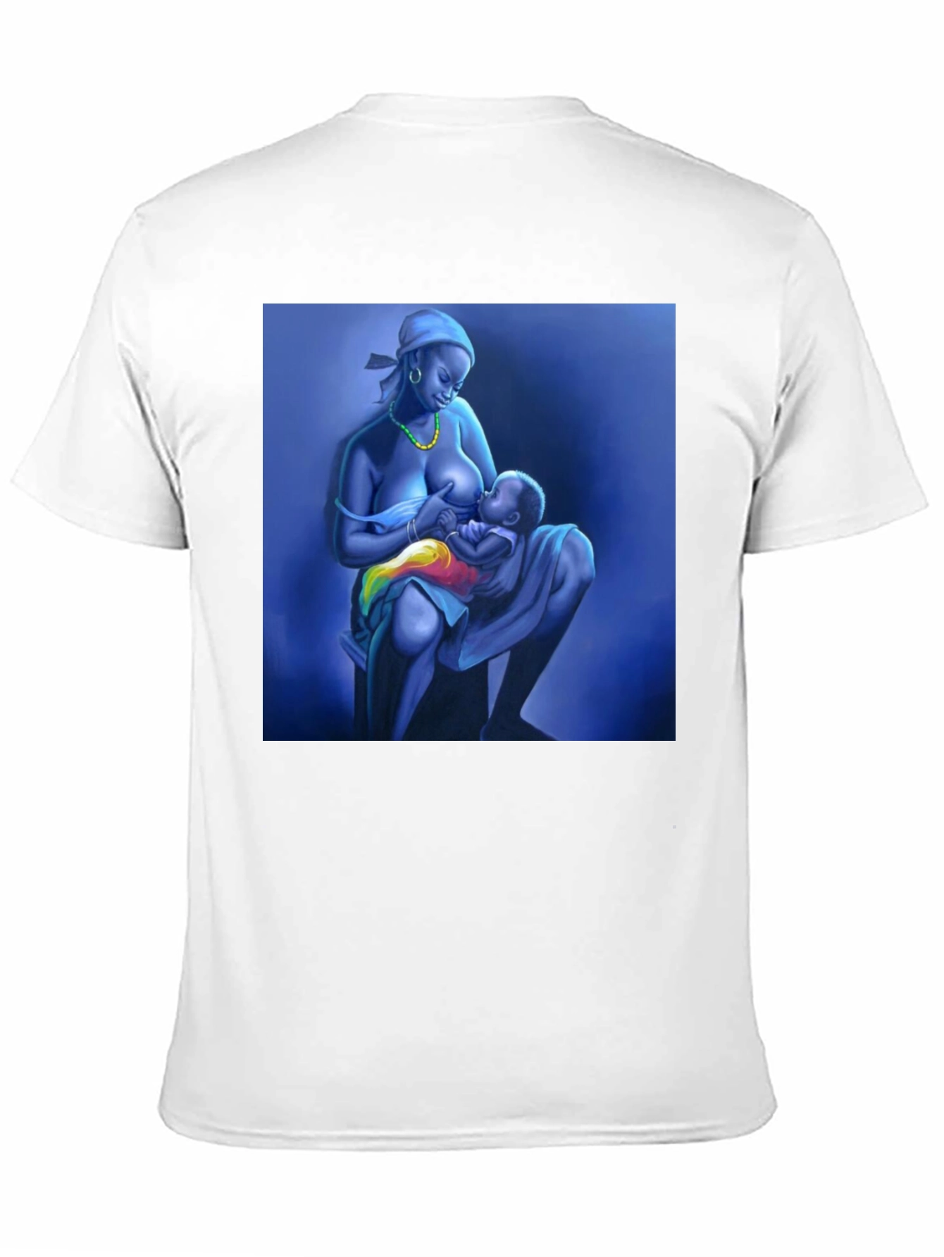 Breastfeeding Art Black T-Shirt