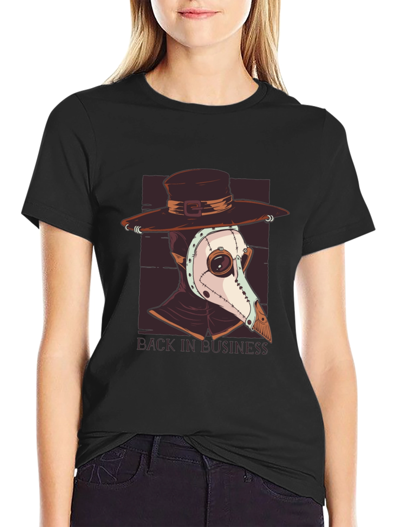 Plague Doctor Back in Business Graphic T-Shirt