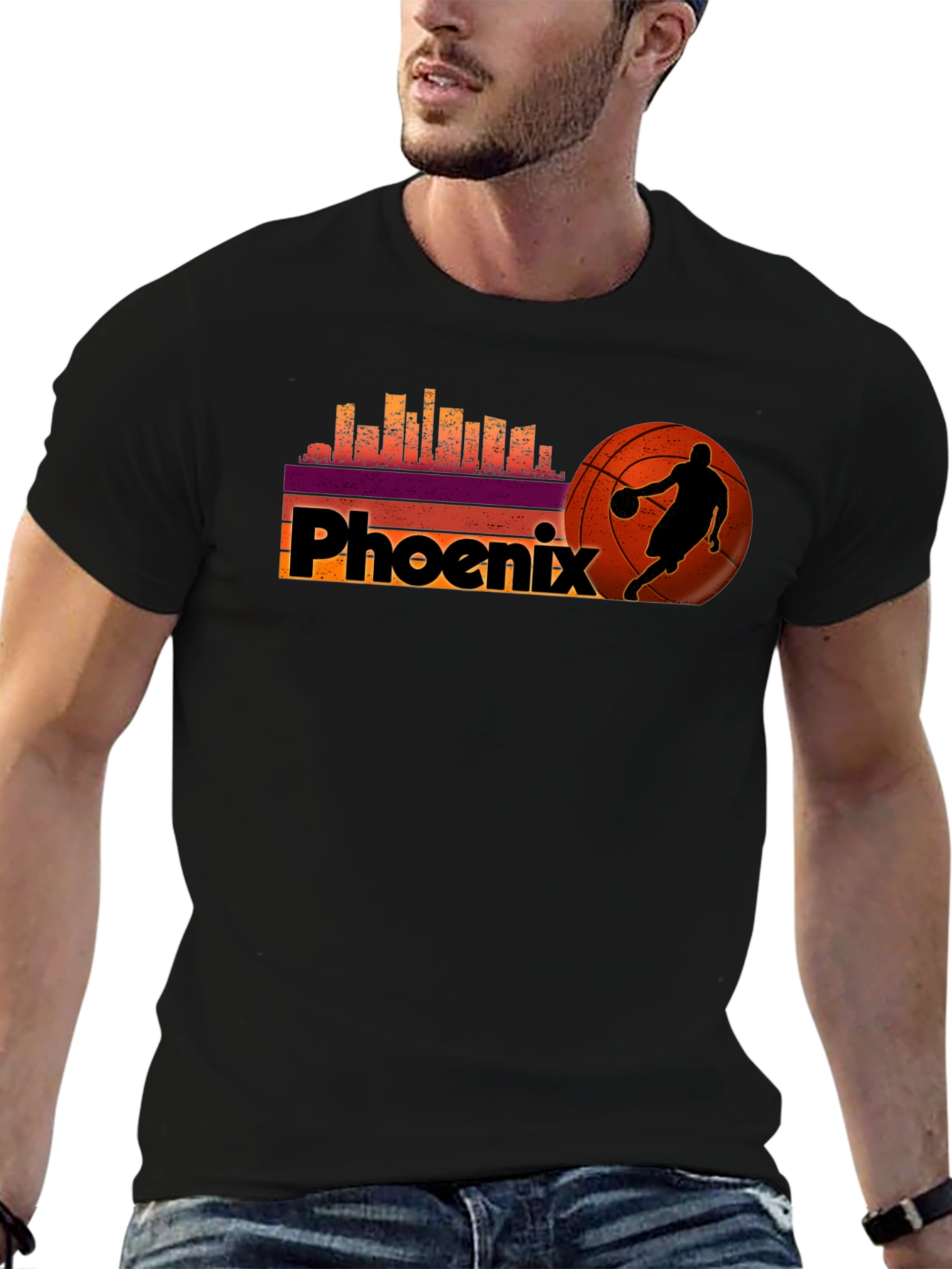 Phoenix Basketball Black T-Shirt
