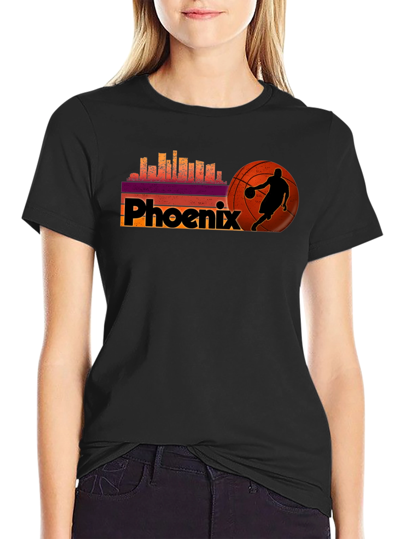 Phoenix Basketball Black T-Shirt