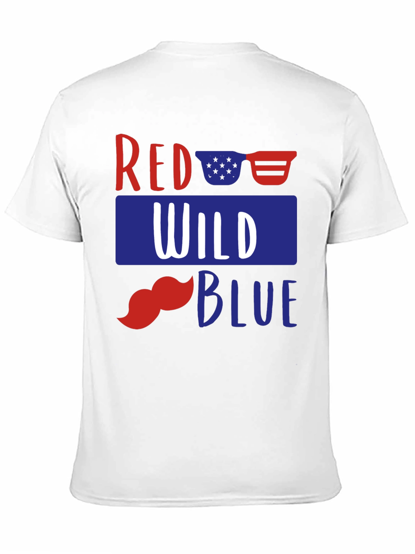 Red Wild Blue Patriotic Graphic Tee