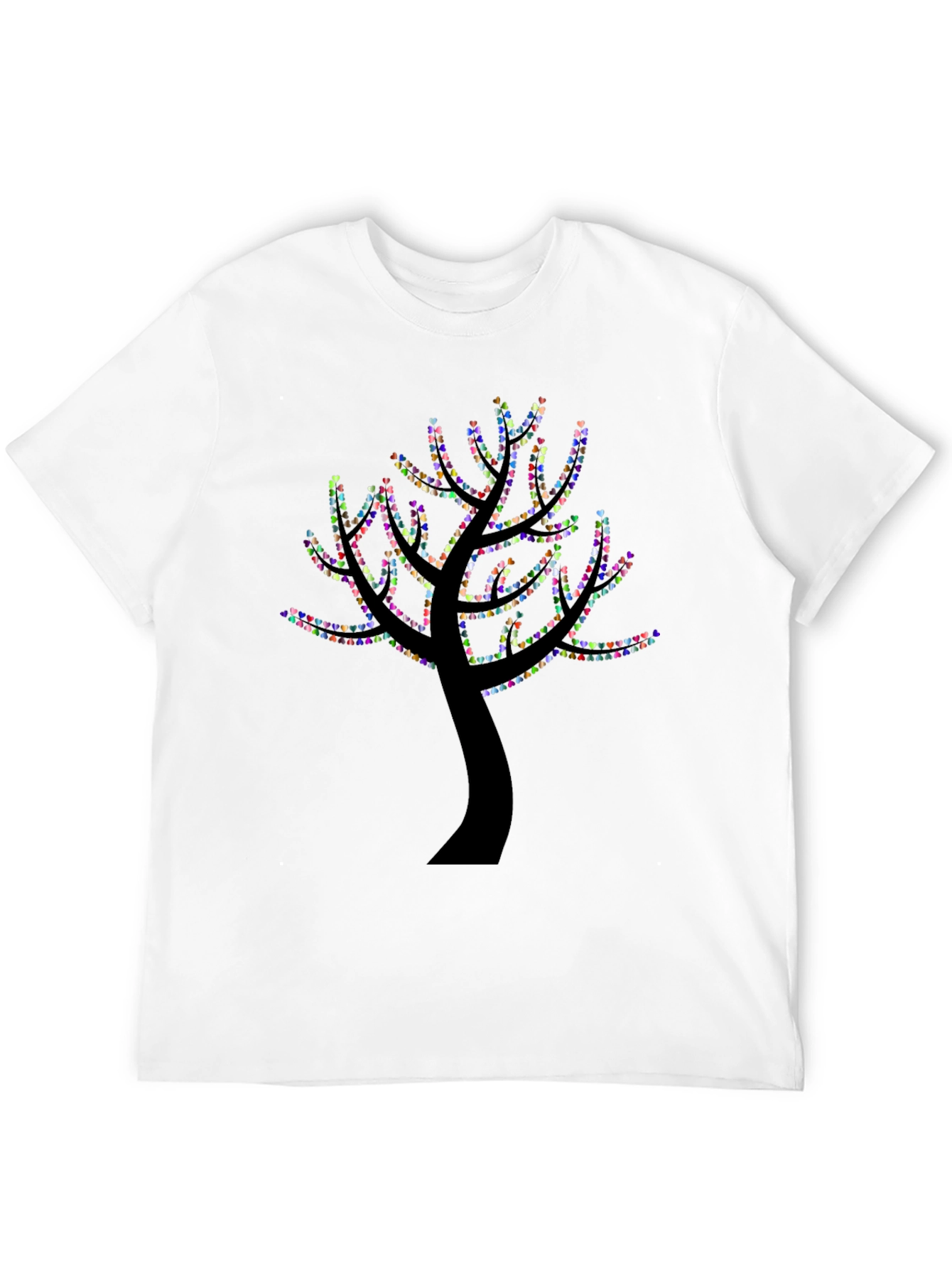Heart Tree Graphic Black T-Shirt