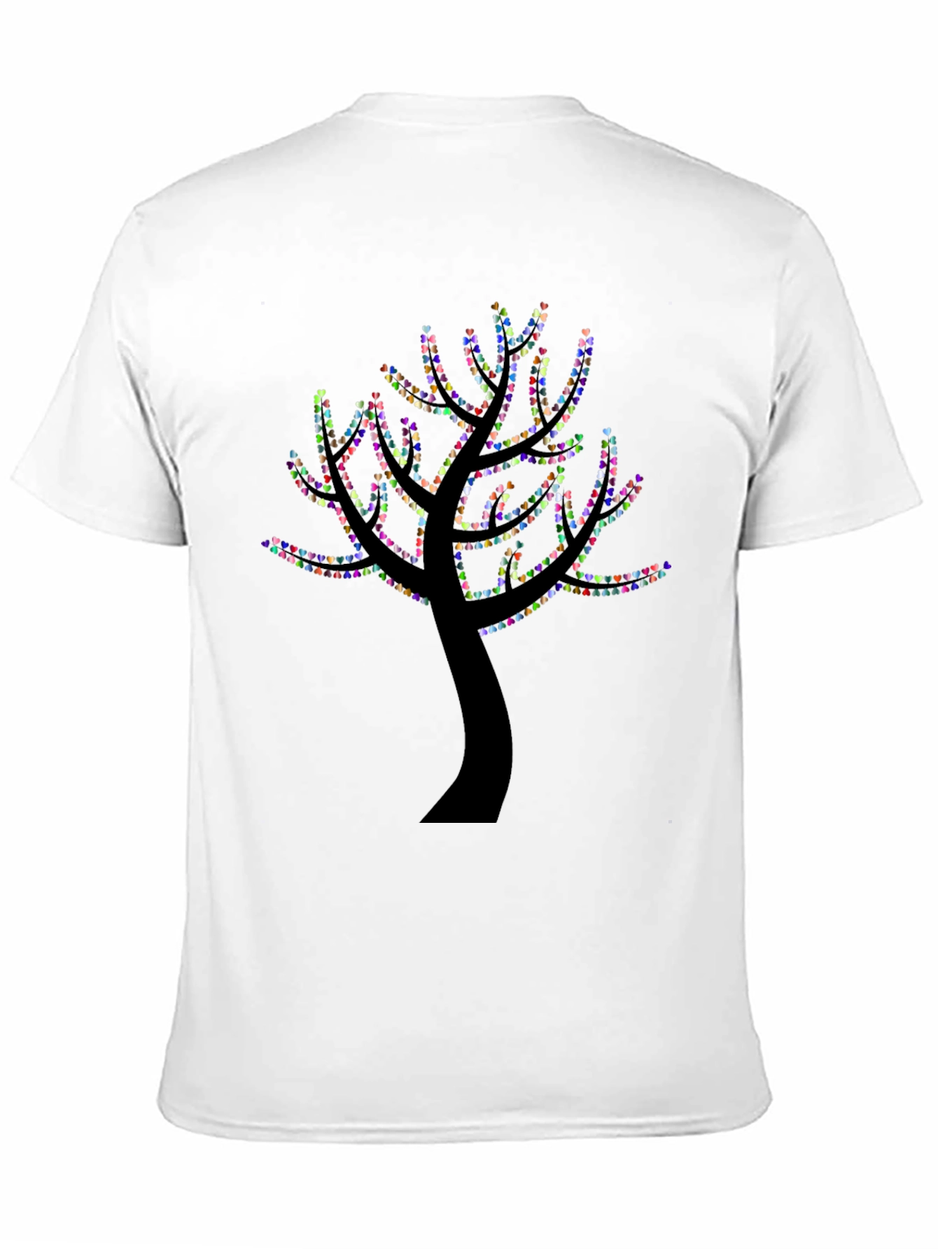Heart Tree Graphic Black T-Shirt