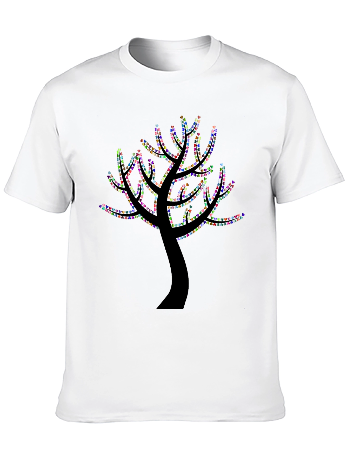 Heart Tree Graphic Black T-Shirt