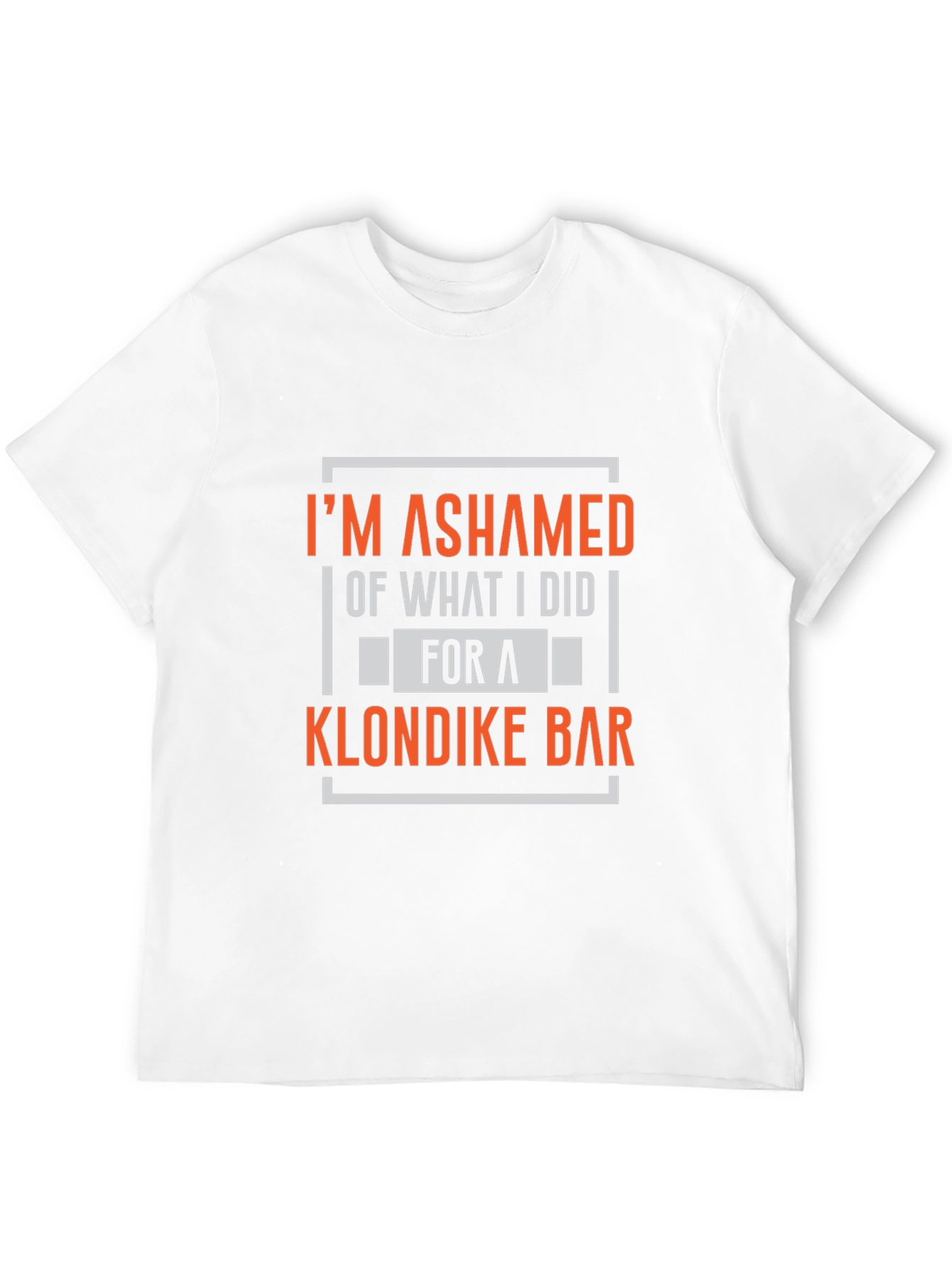 Ashamed of Klondike Bar Black T-Shirt