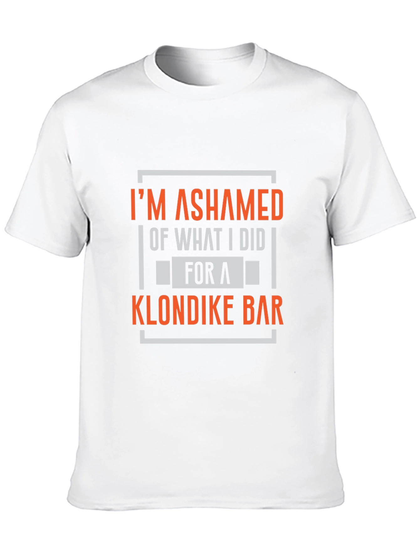 Ashamed of Klondike Bar Black T-Shirt