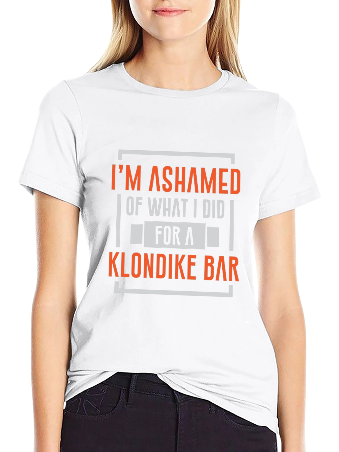 Ashamed of Klondike Bar Black T-Shirt