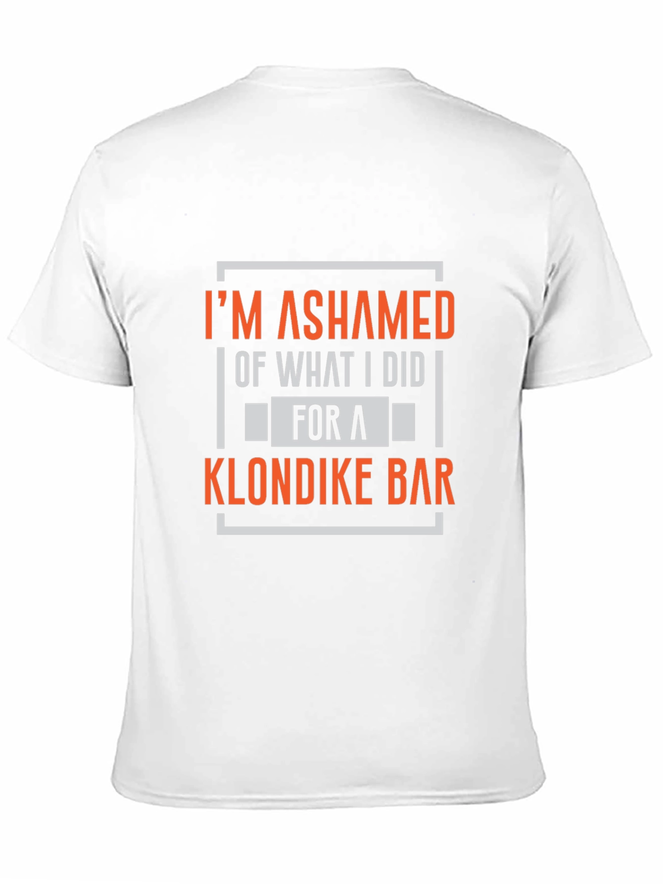 Ashamed of Klondike Bar Black T-Shirt