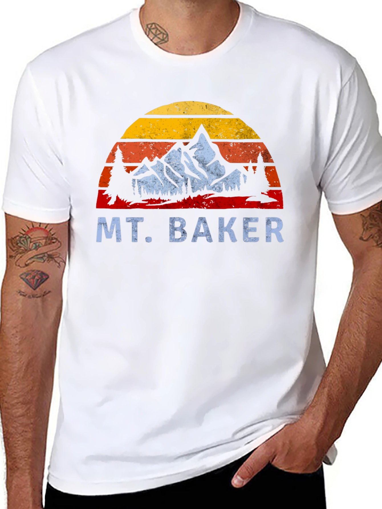 Mt. Baker Retro Graphic Tee