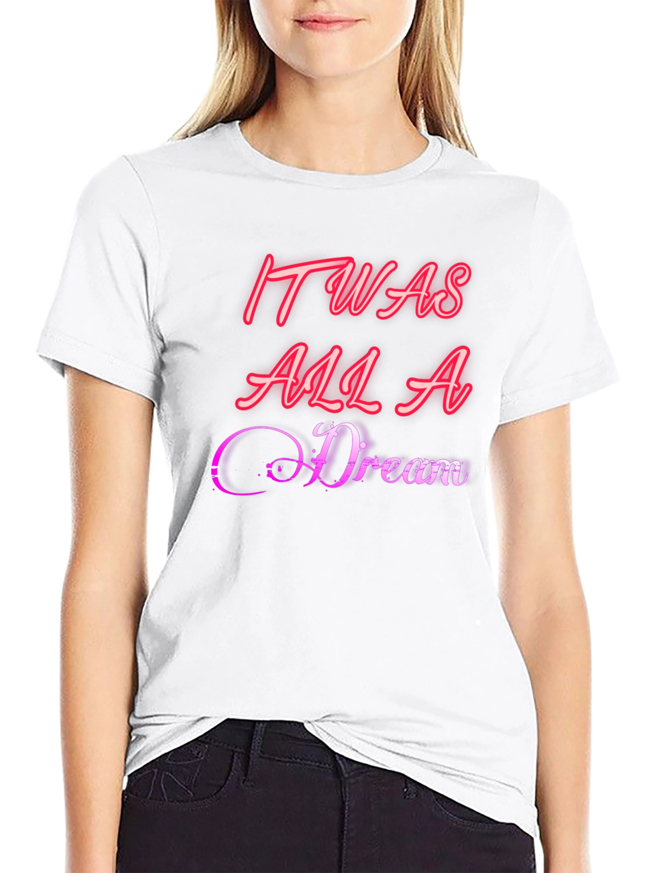 It Was All A Dream Graphic Tee - Black