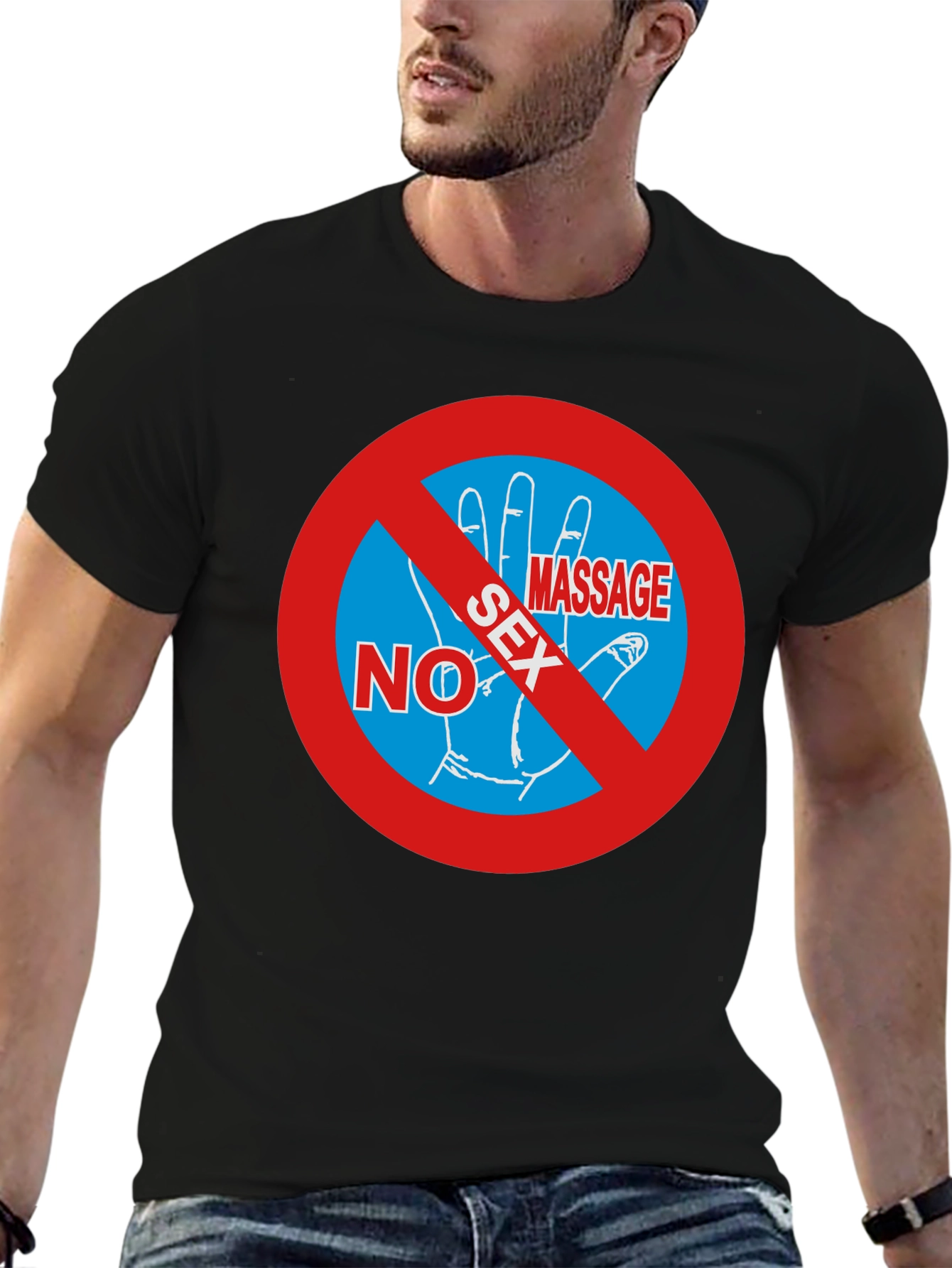 No Sex Massage T-Shirt - Funny Gag Gift Tee