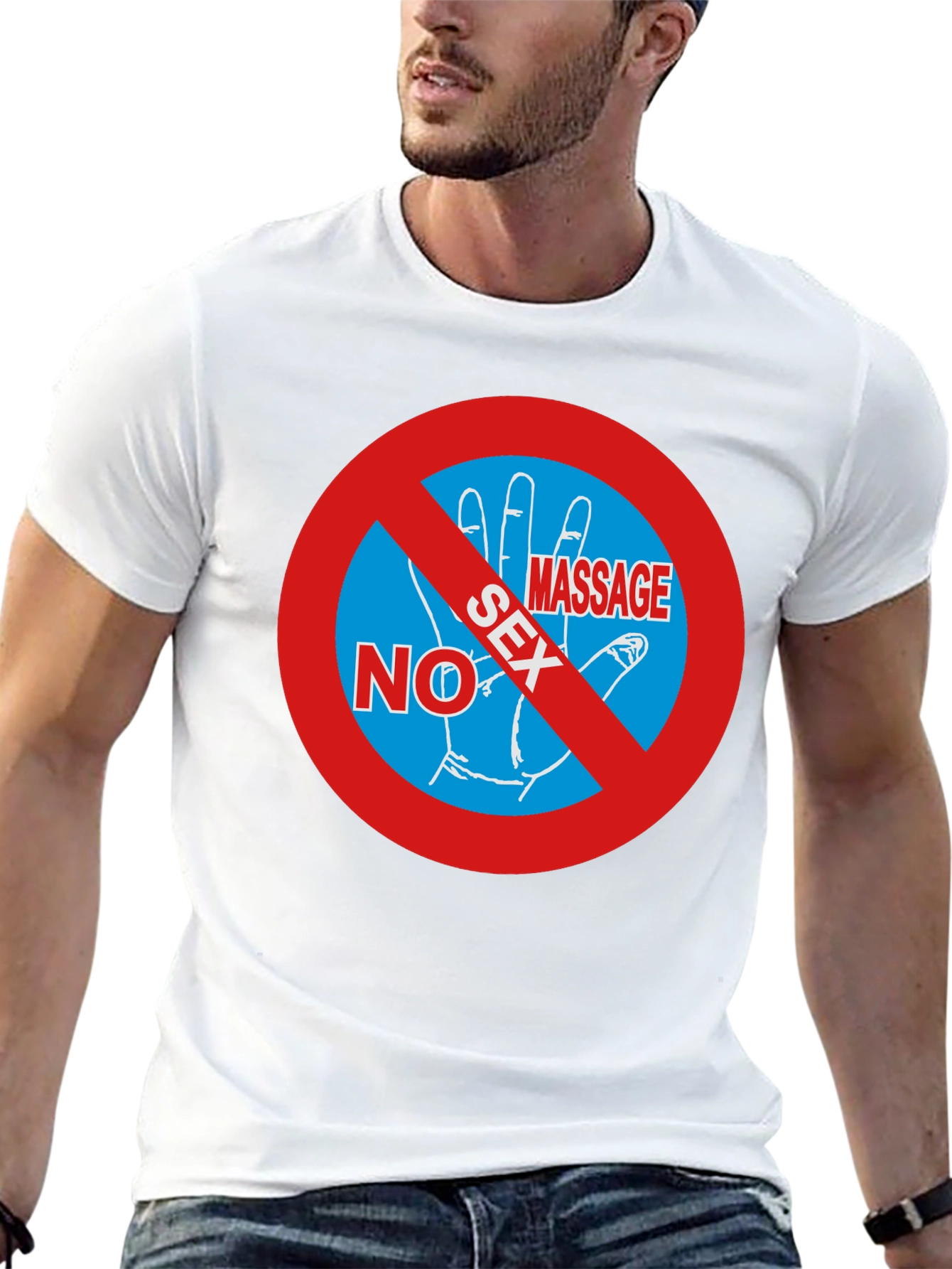 No Sex Massage T-Shirt - Funny Gag Gift Tee
