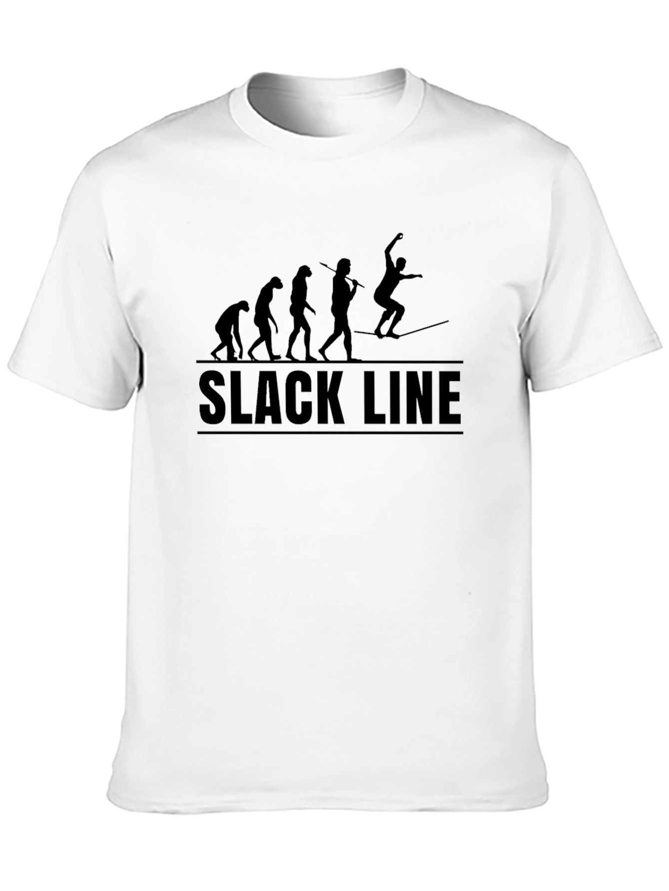 Slackline Evolution Graphic T-Shirt | Black Cotton Tee