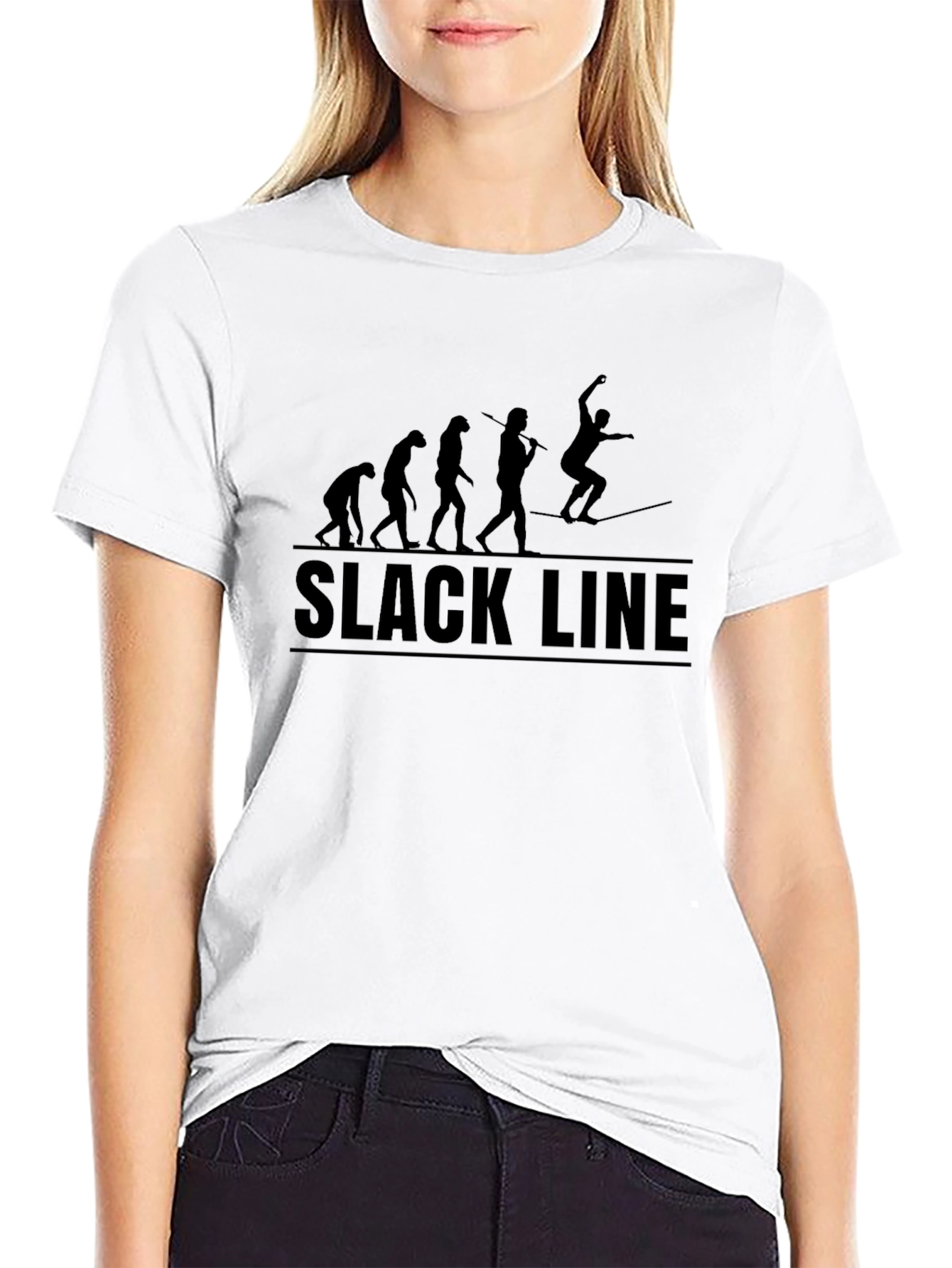 Slackline Evolution Graphic T-Shirt | Black Cotton Tee