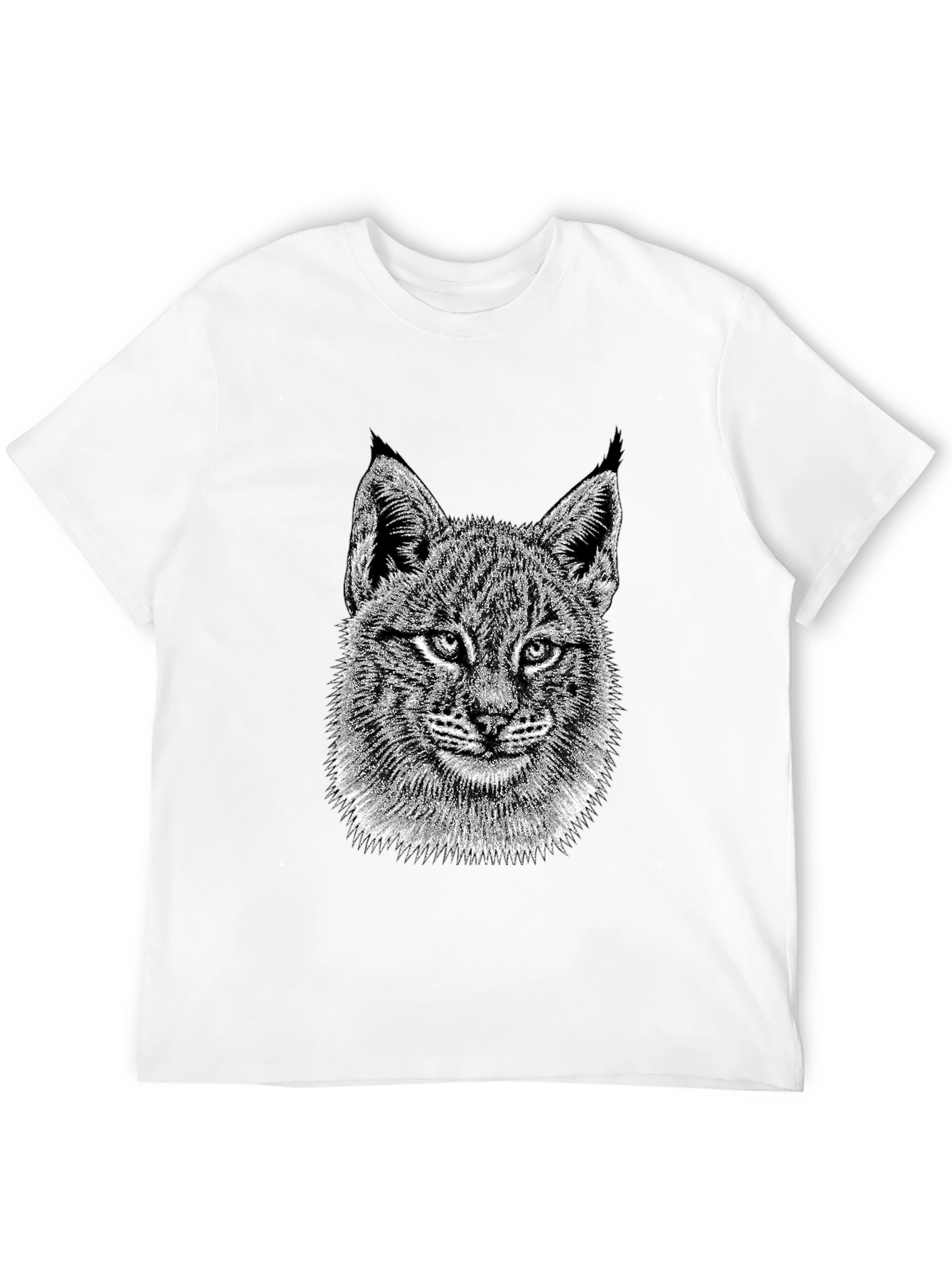 Lynx Graphic Tee - Black Crewneck T-Shirt