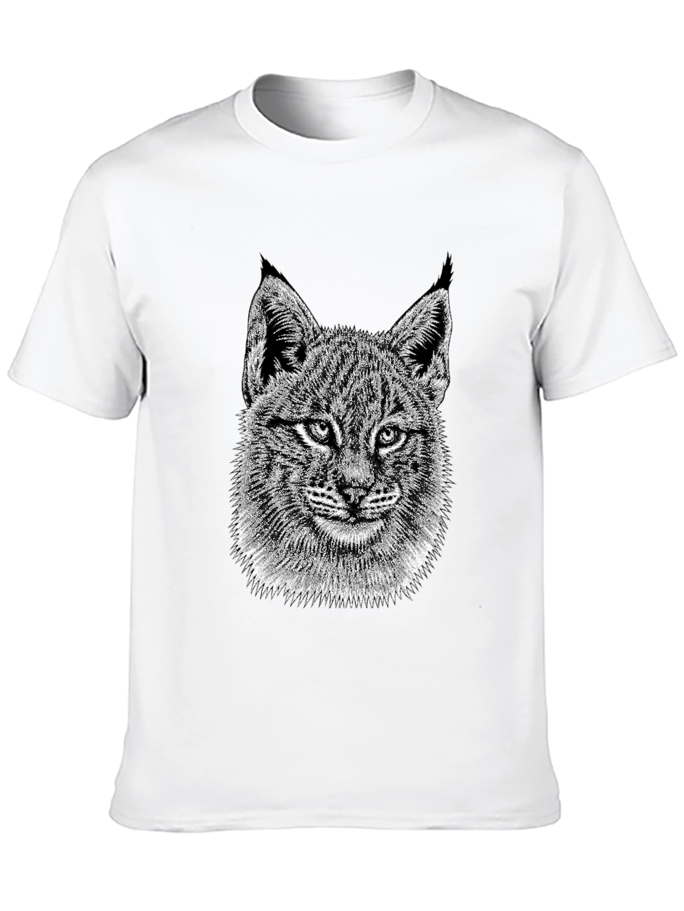Lynx Graphic Tee - Black Crewneck T-Shirt