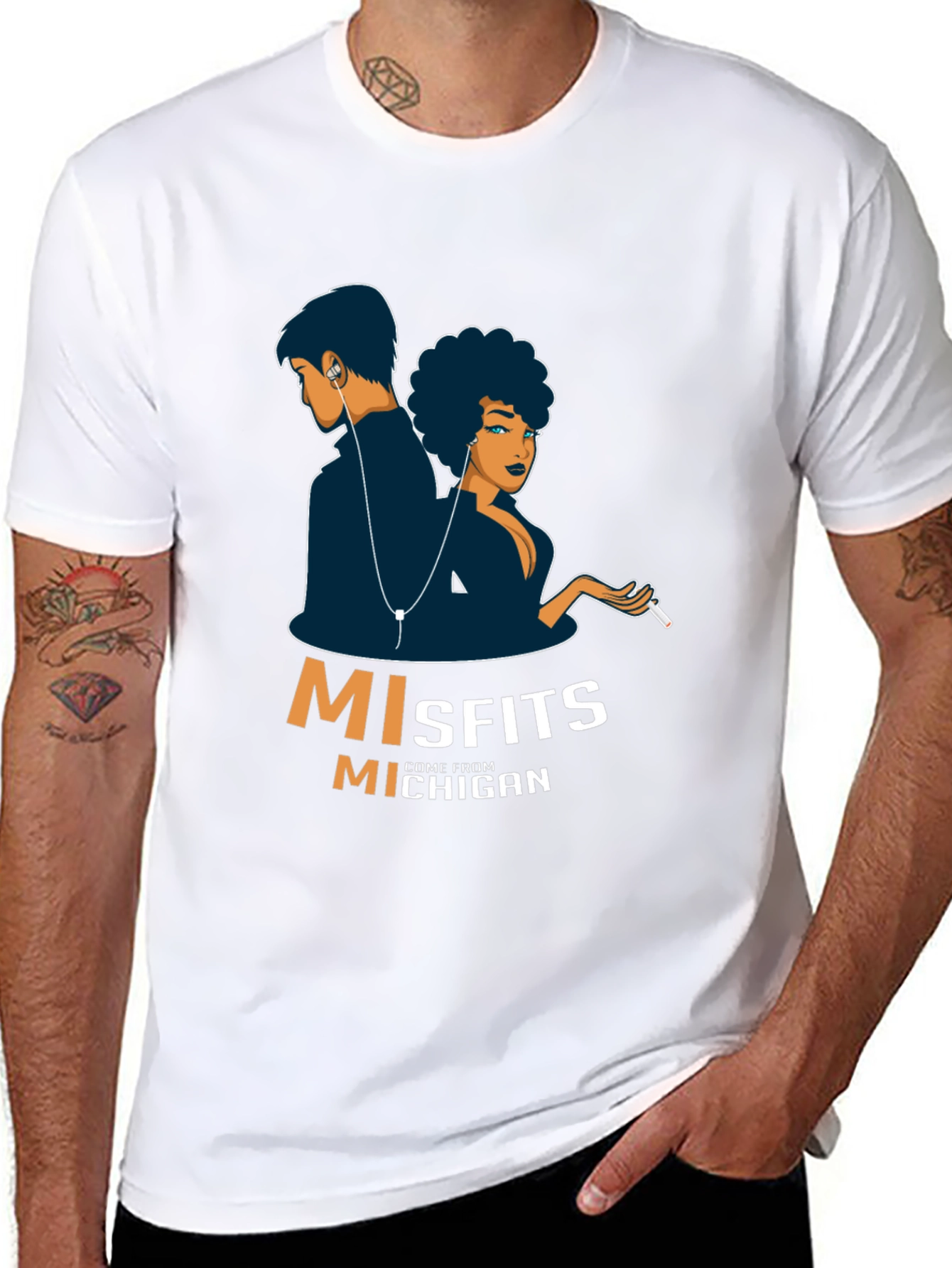 Misfits From Michigan Graphic T-Shirt
