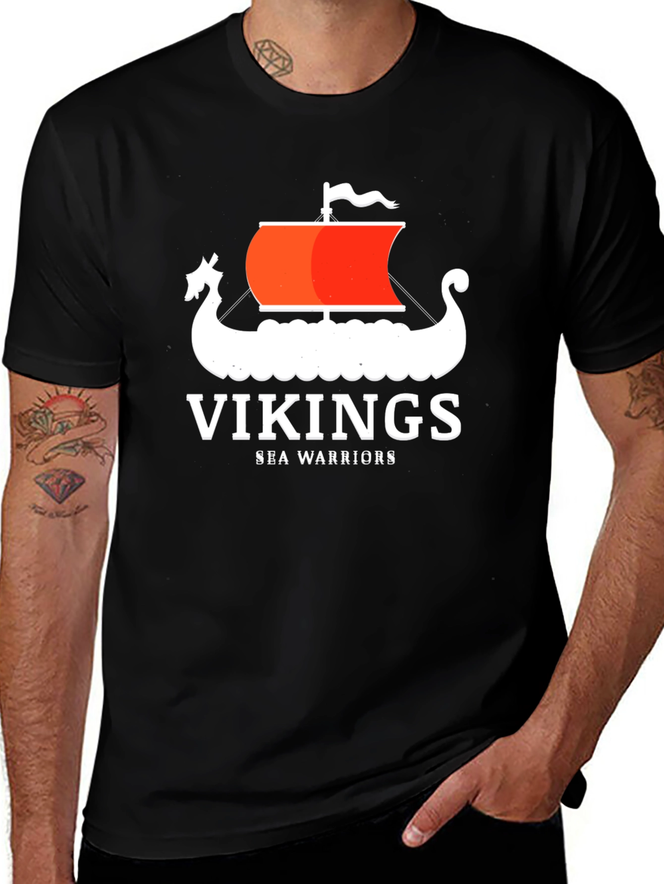 Vikings Sea Warriors Graphic T-Shirt