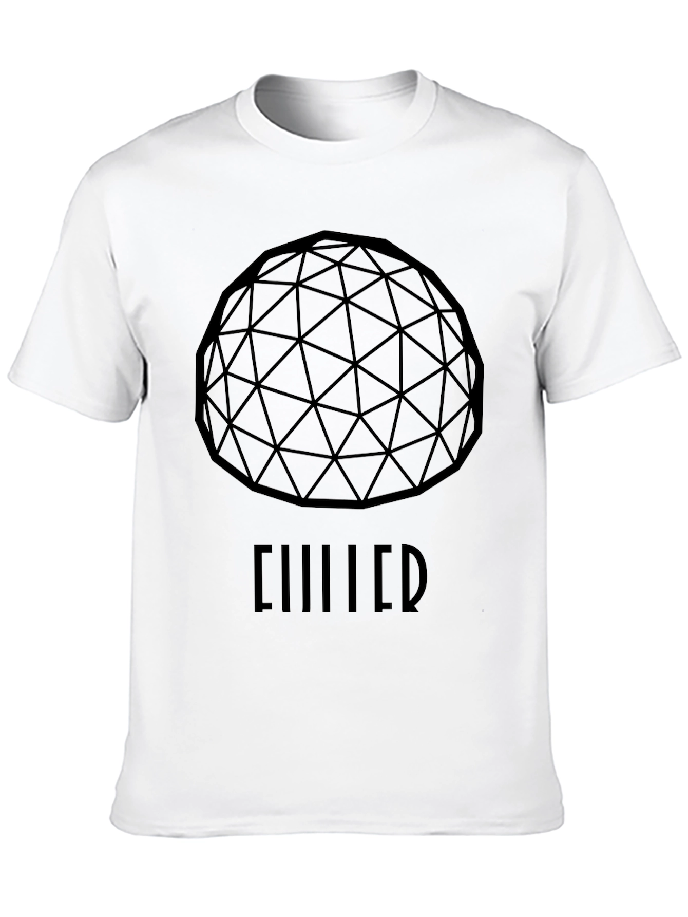 Geometric Dome Graphic Black T-Shirt