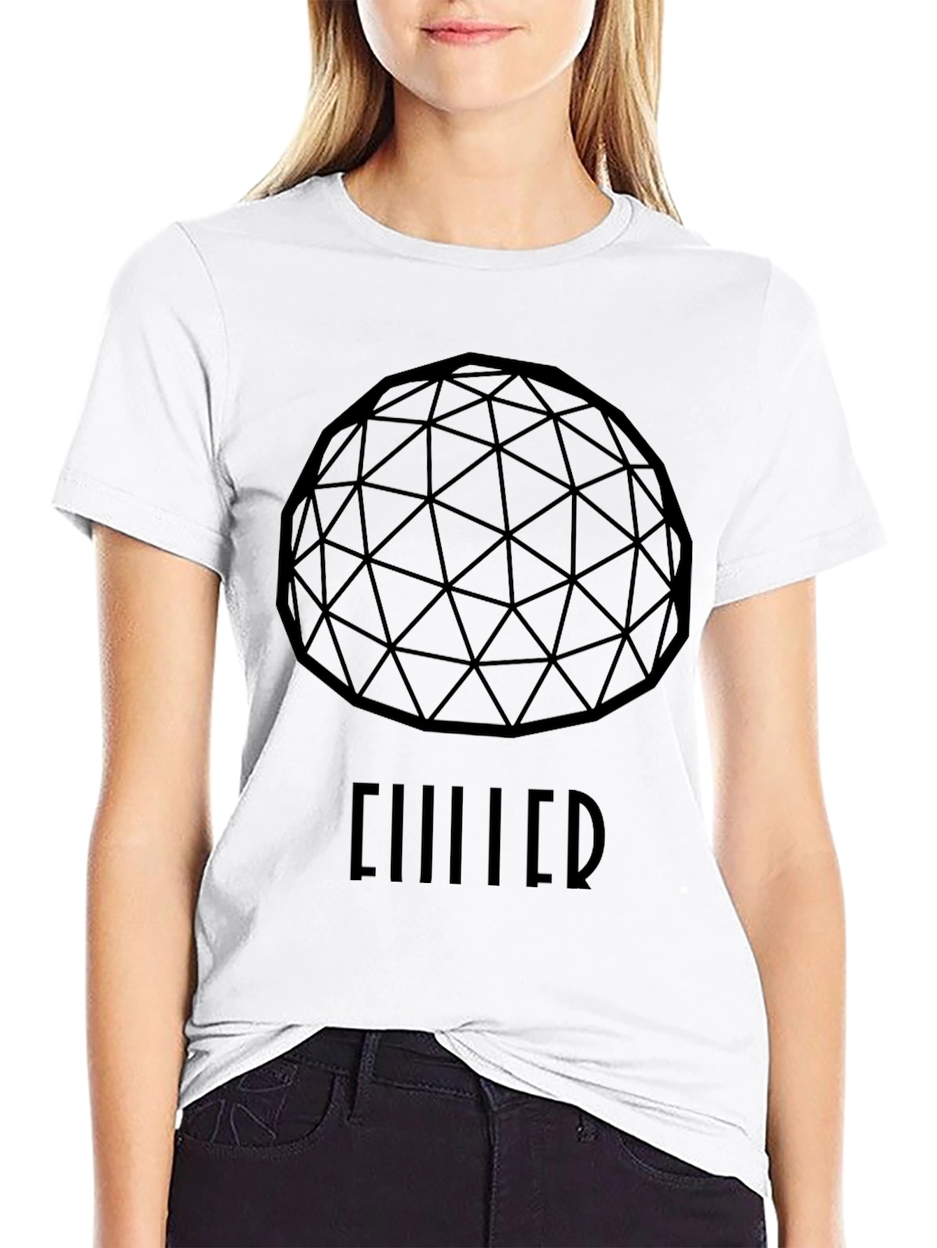 Geometric Dome Graphic Black T-Shirt