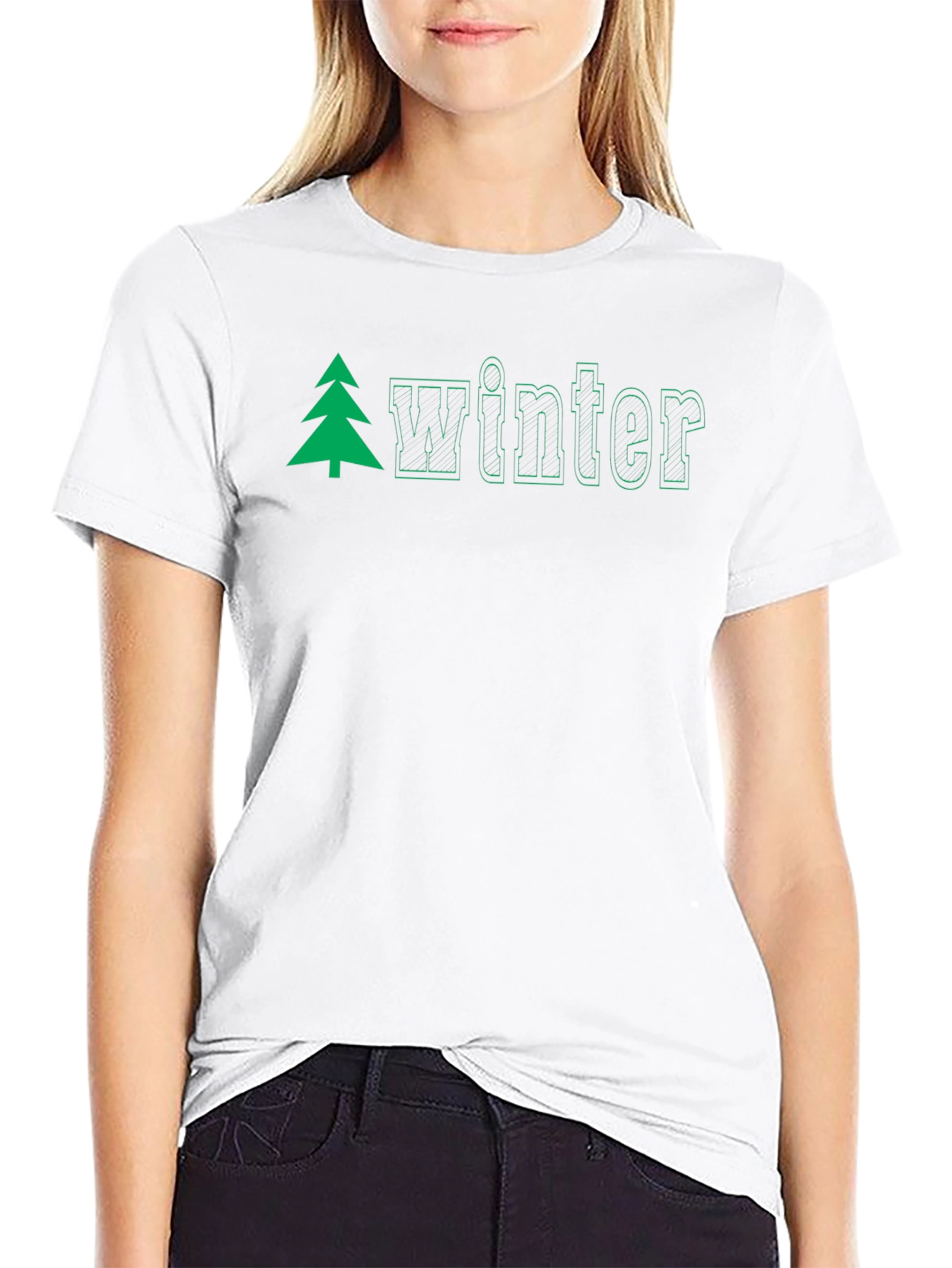 Winter Tree Graphic Tee - Stylish Holiday Apparel