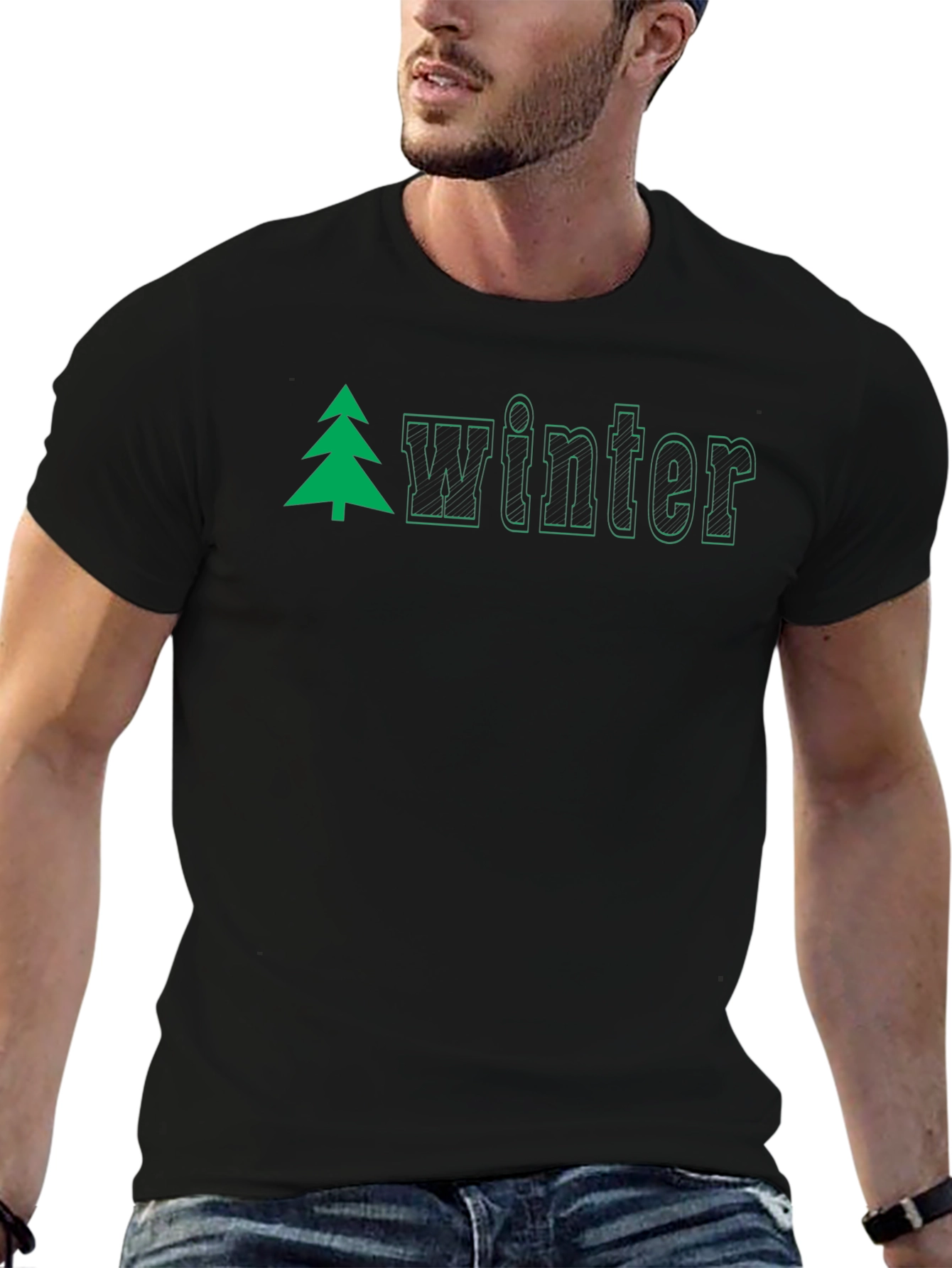 Winter Tree Graphic Tee - Stylish Holiday Apparel