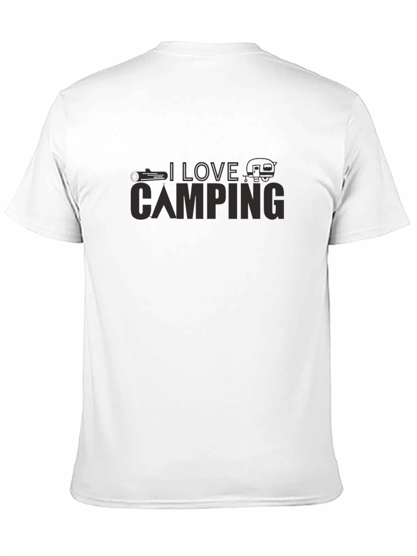 I Love Camping Graphic Tee - Black