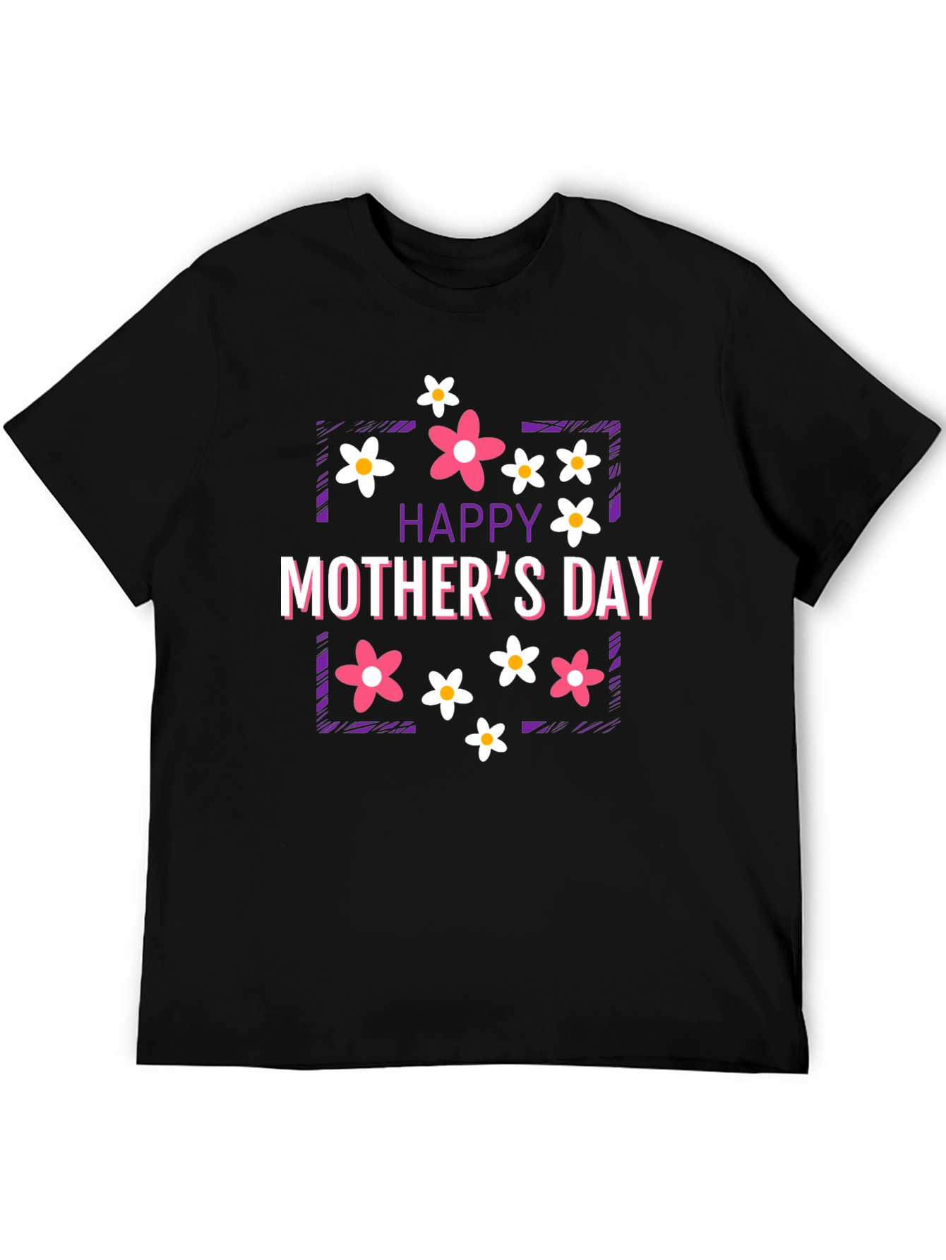 Happy Mothers Day Floral Graphic T-Shirt