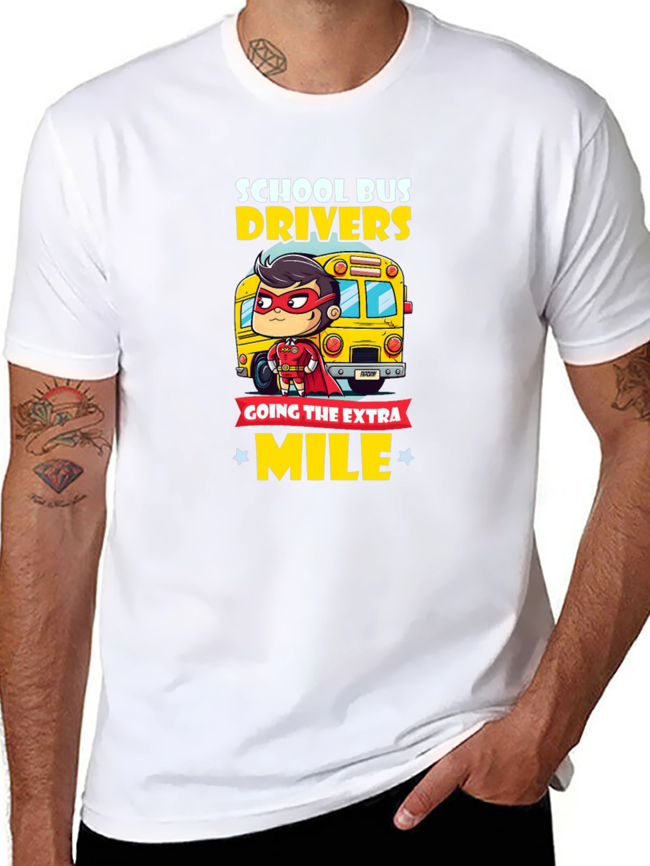 School Bus Driver Hero T-Shirt