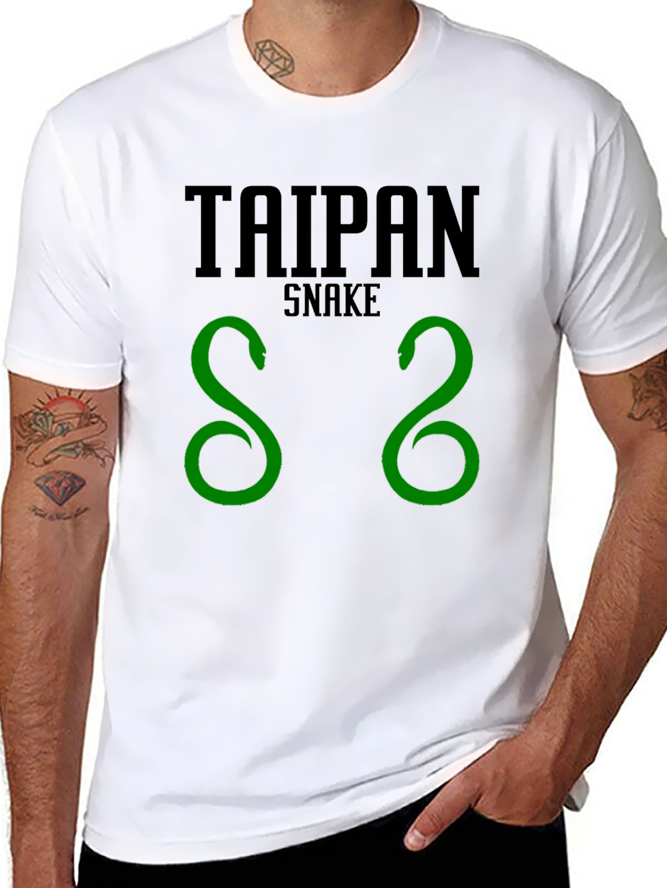 Taipan Snake Graphic Tee - Bold Style