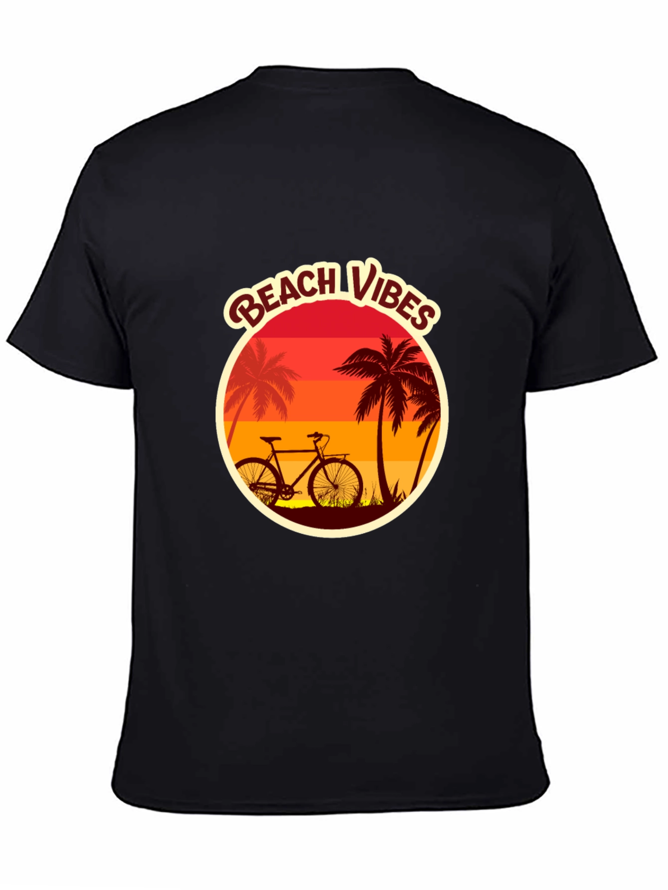 Beach Vibes Graphic Tee - Black