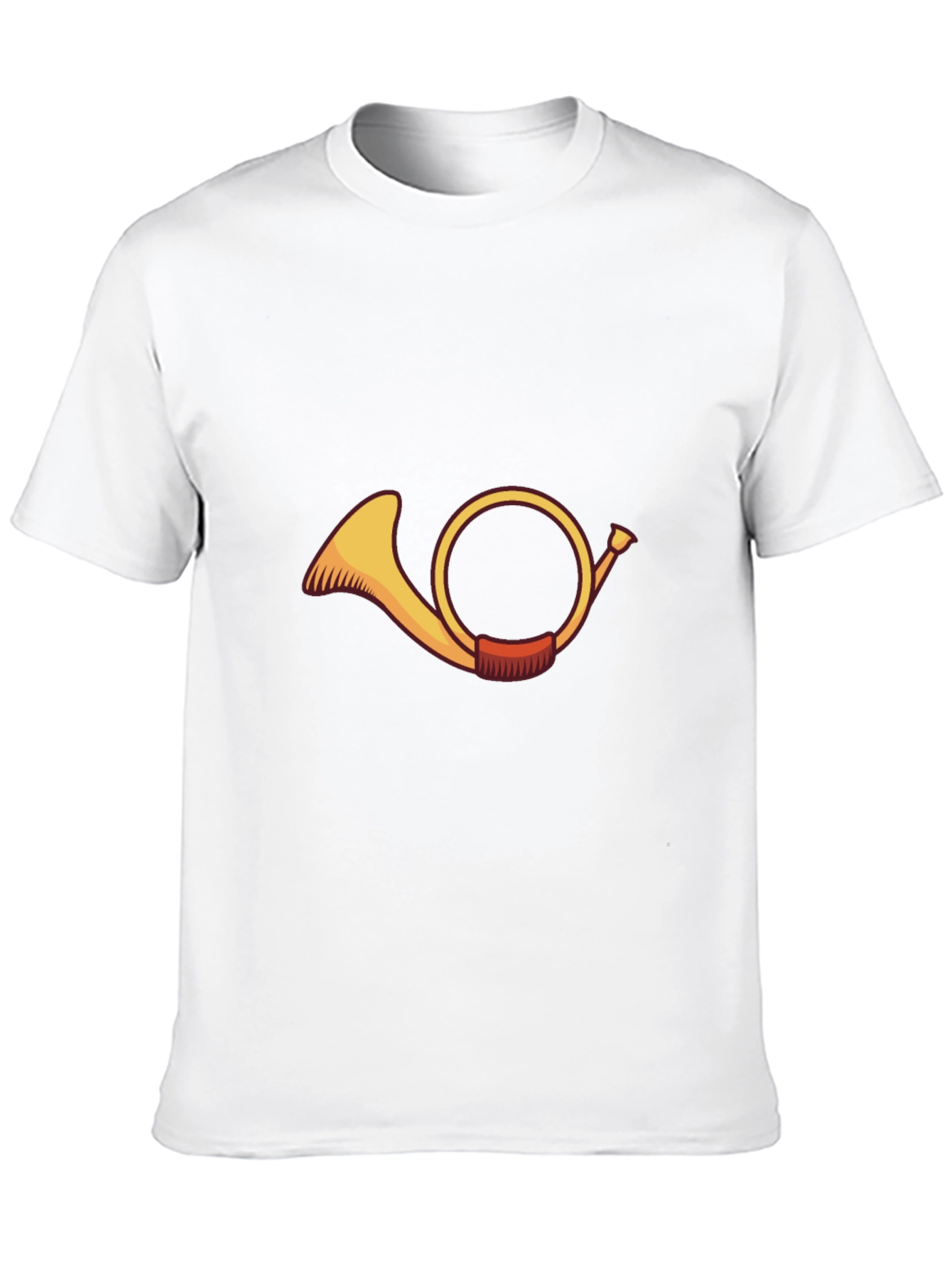 French Horn Graphic T-Shirt - Musical Instrument Tee