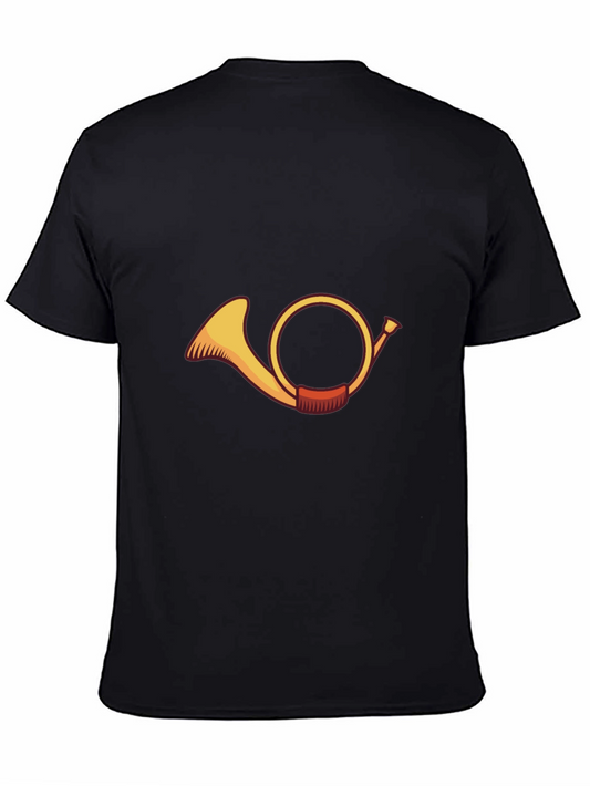 French Horn Graphic T-Shirt - Musical Instrument Tee