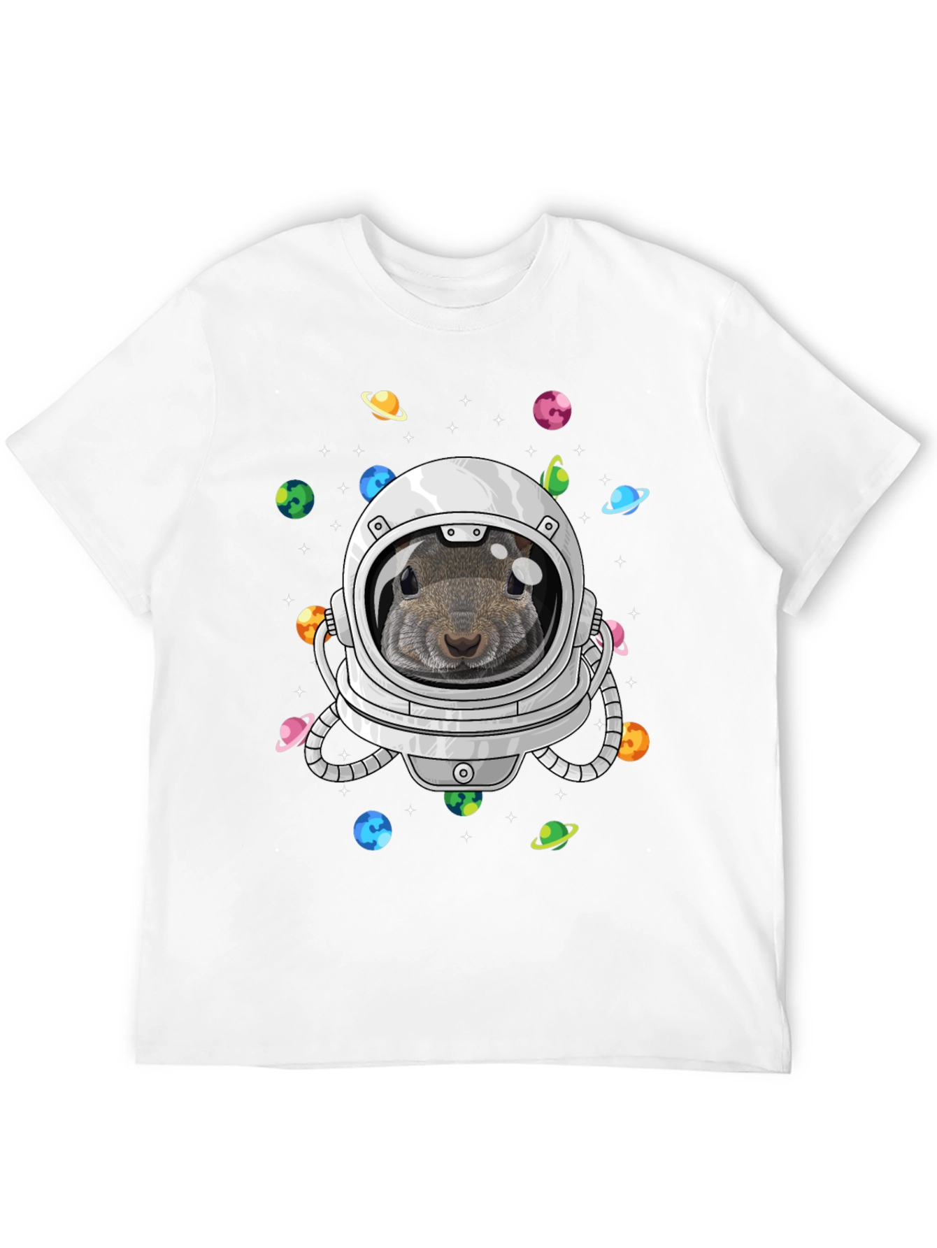 Squirrel Astronaut Graphic T-Shirt