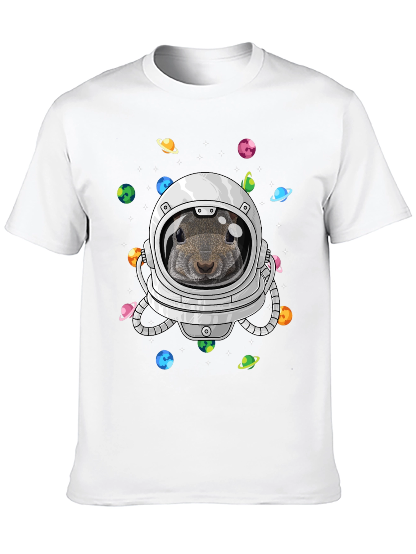 Squirrel Astronaut Graphic T-Shirt