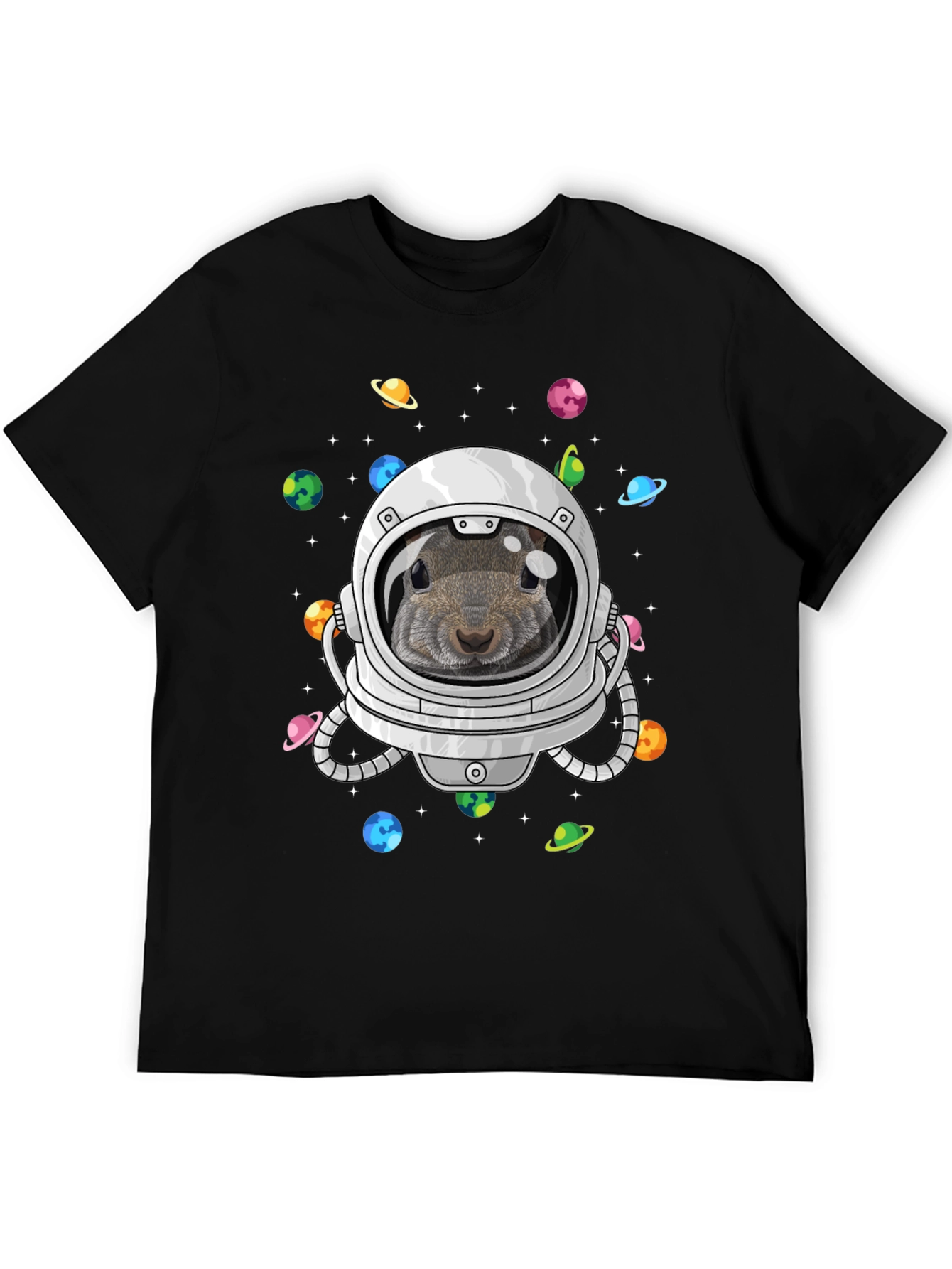 Squirrel Astronaut Graphic T-Shirt